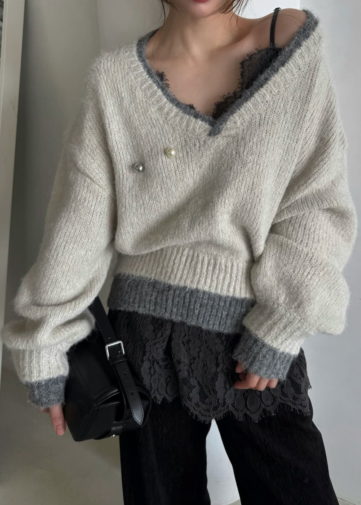 scallop lace finely camisole