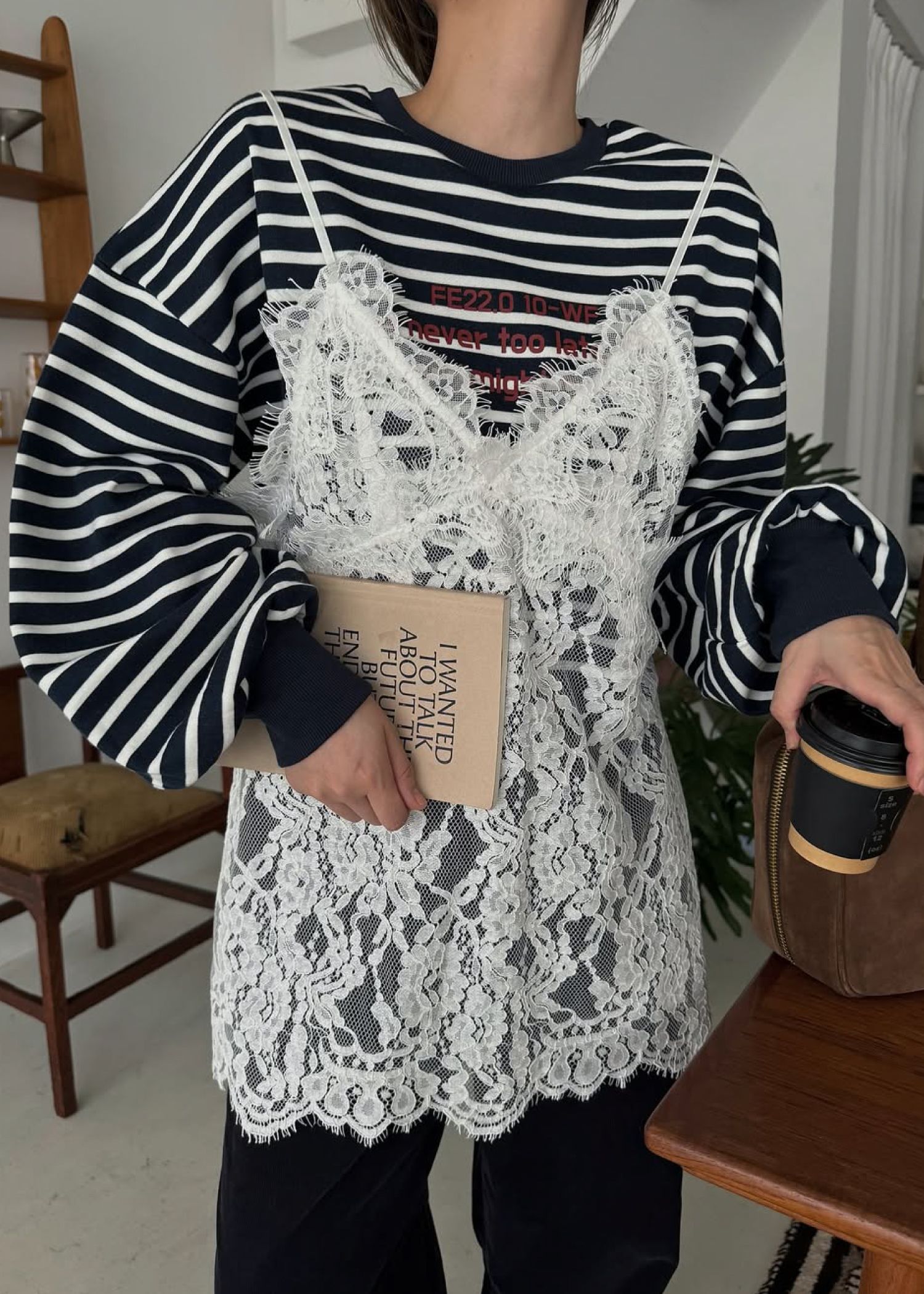 scallop lace finely camisole