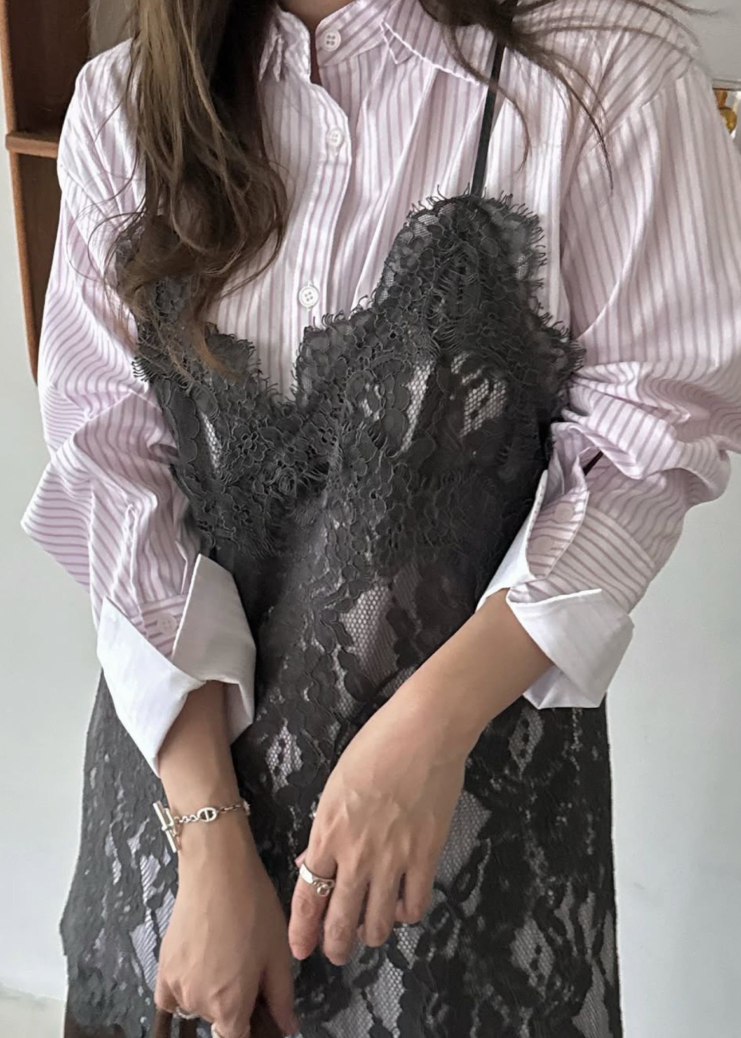 scallop lace finely camisole