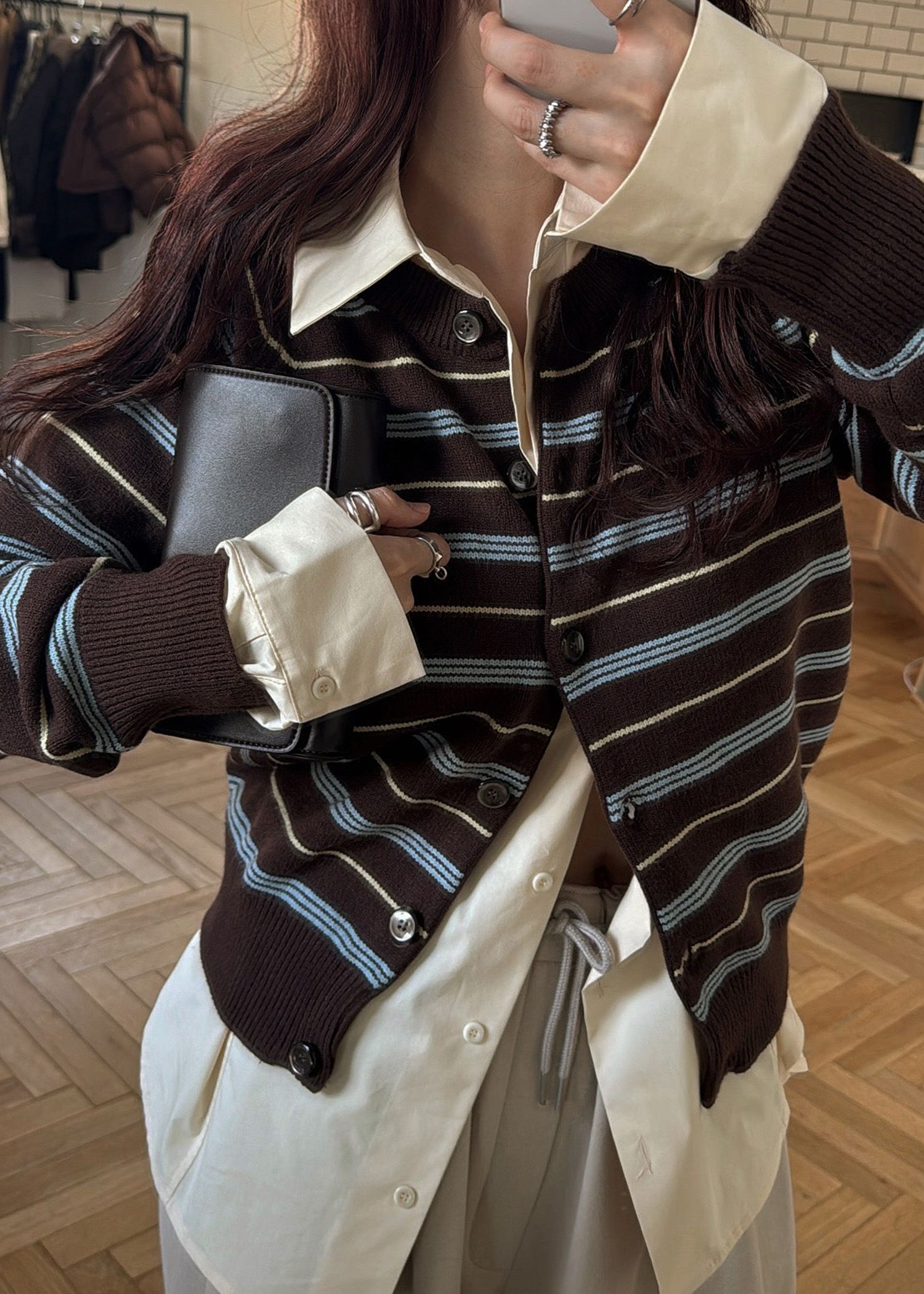 back volume statement cocoon shirt