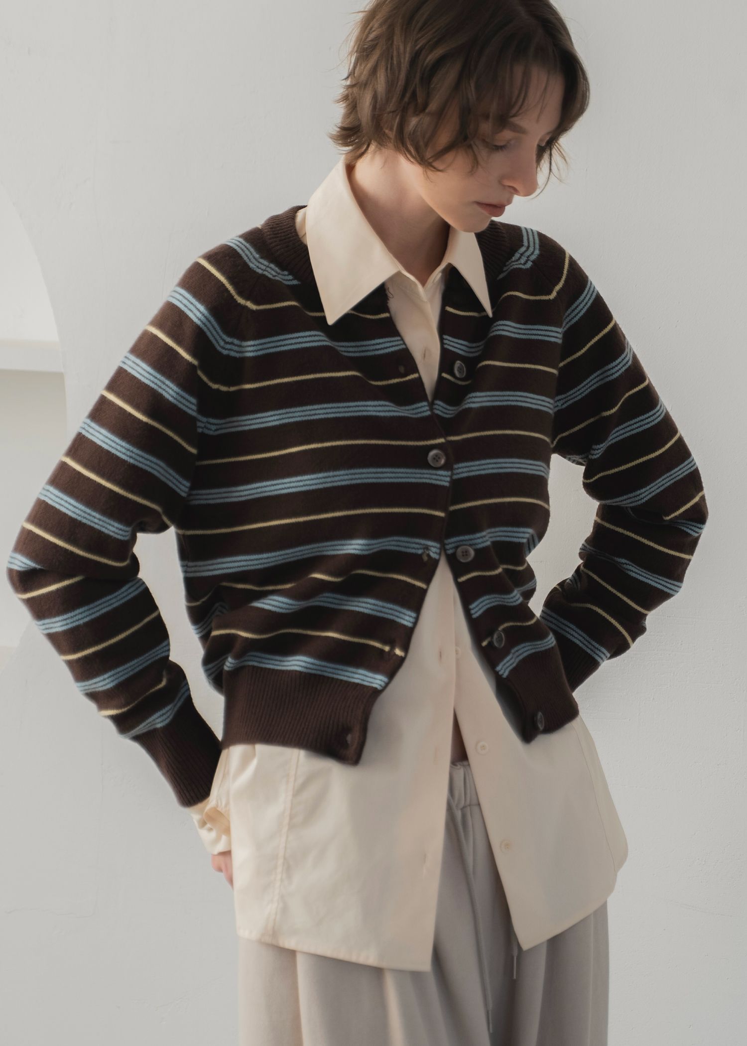 back volume statement cocoon shirt