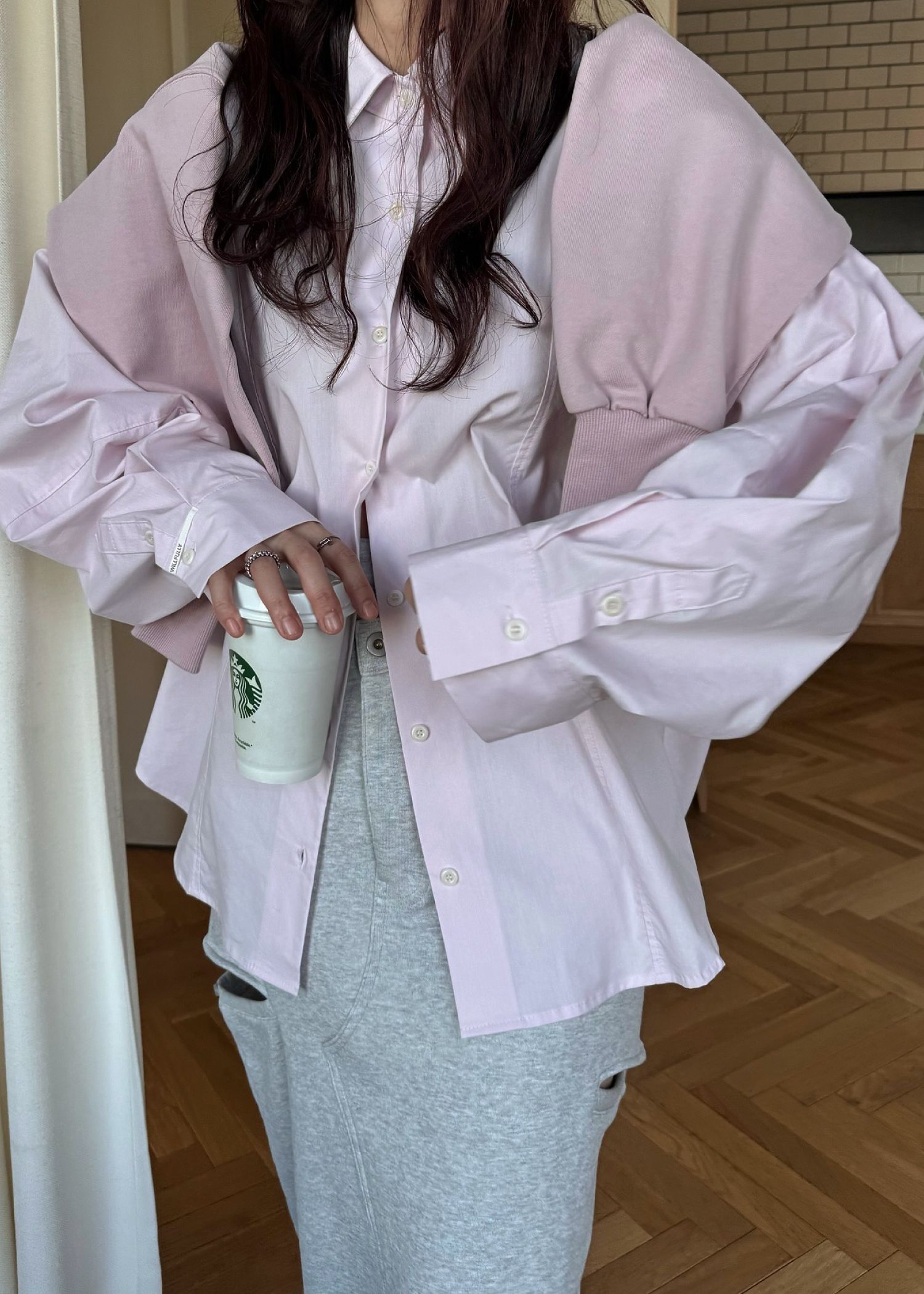 back volume statement cocoon shirt