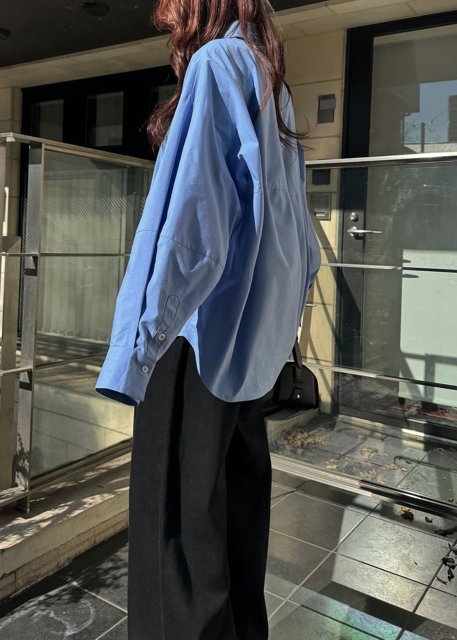 back volume statement cocoon shirt