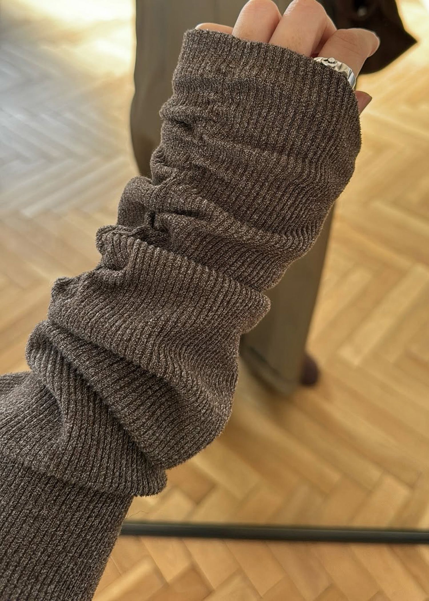 2way sleeve off shoulder rib tops