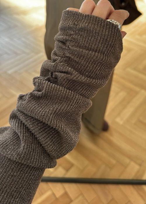 2way sleeve off shoulder rib tops