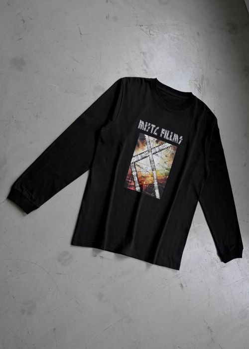 vintage like print long T