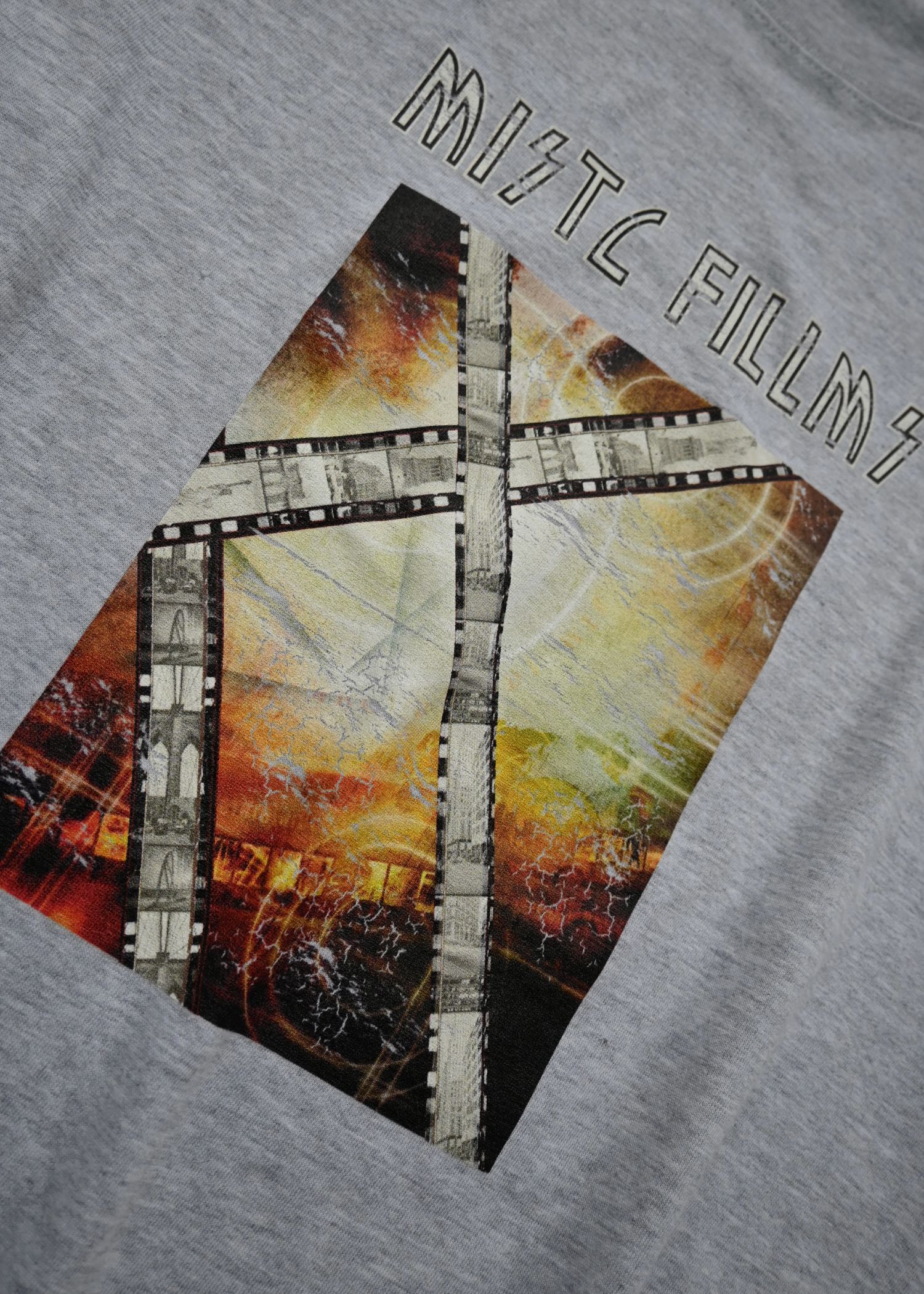 vintage like print long T