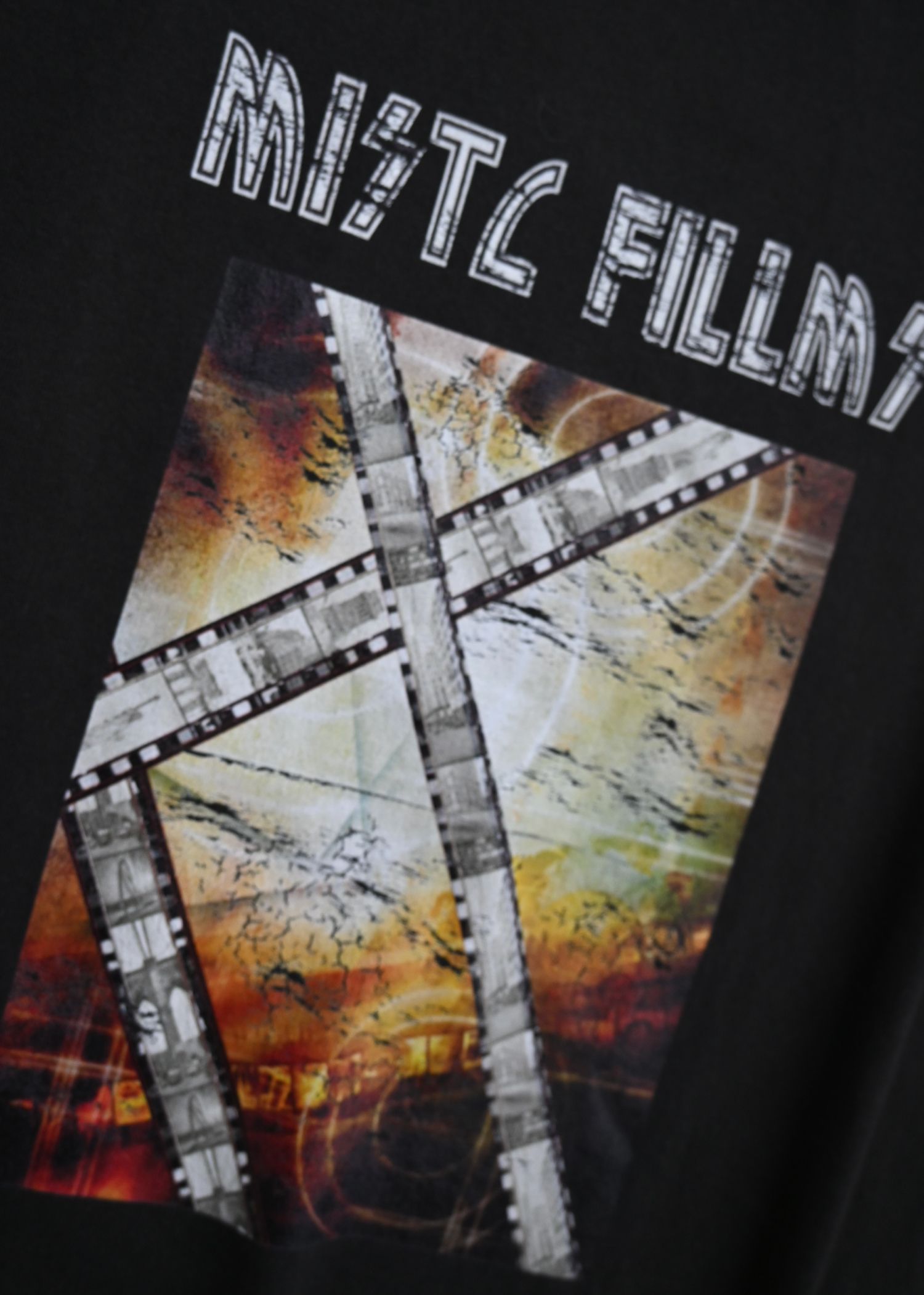 vintage like print long T