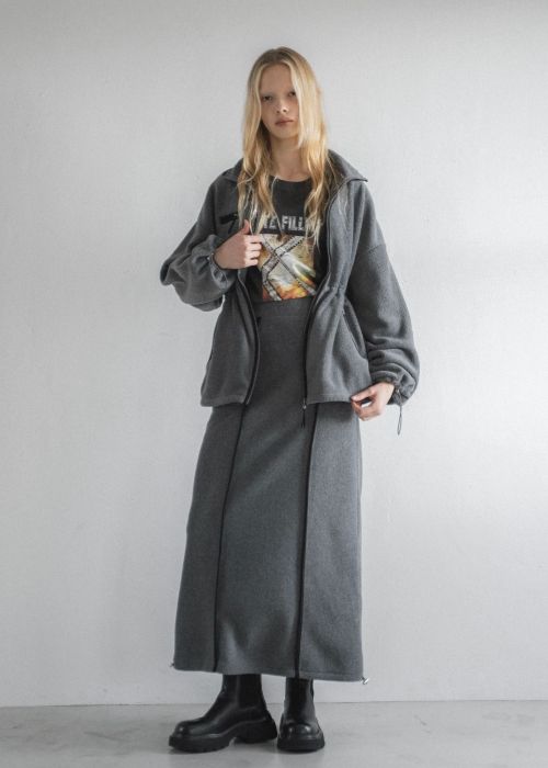 vintage like print long T