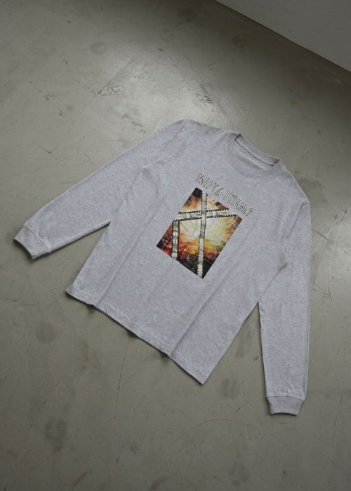 vintage like print long T