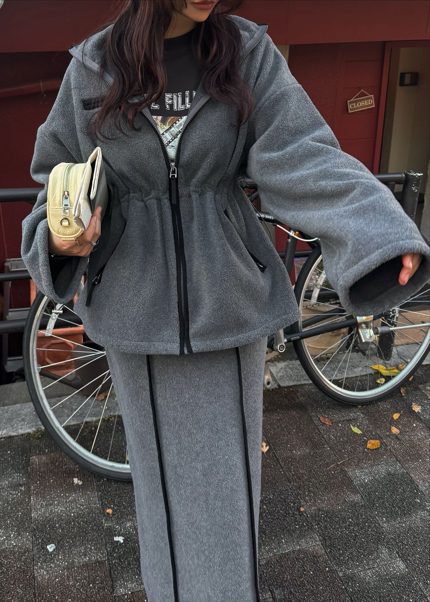 vintage like print long T