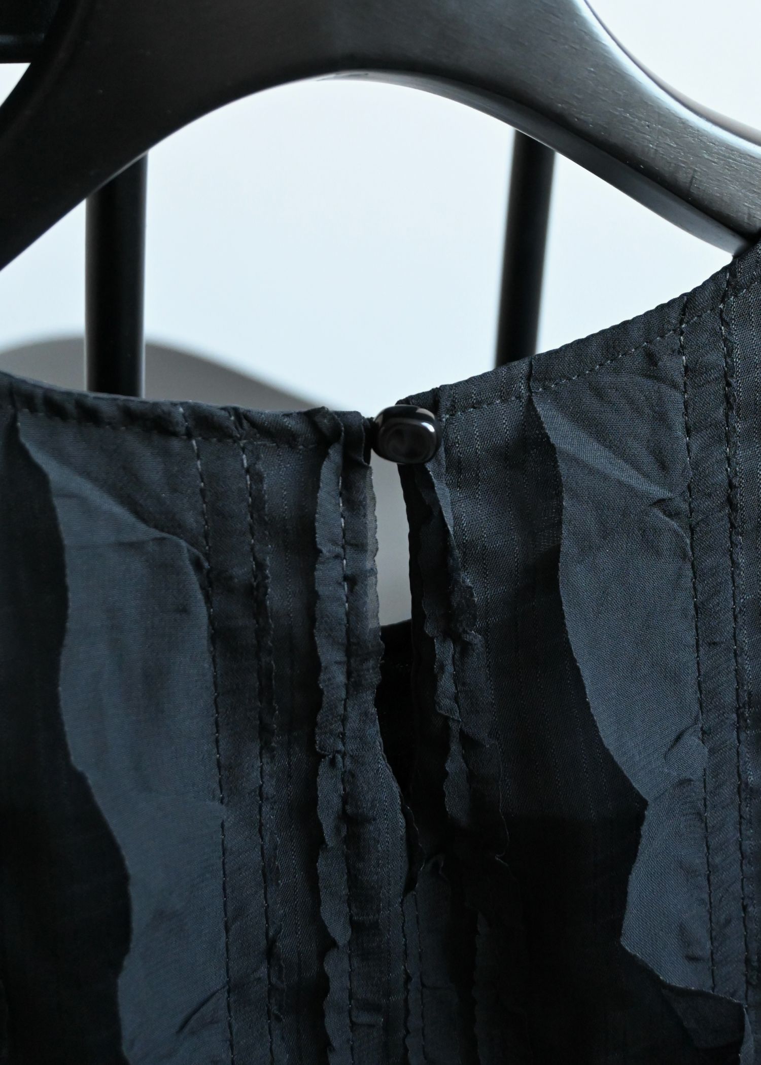 random stripe frill chiffon BL