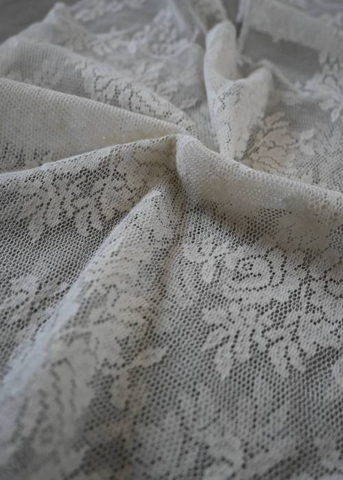 sheer mesh lace tote bag