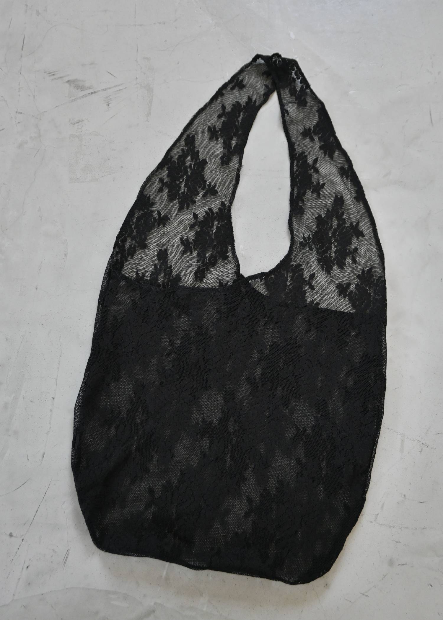 sheer mesh lace tote bag