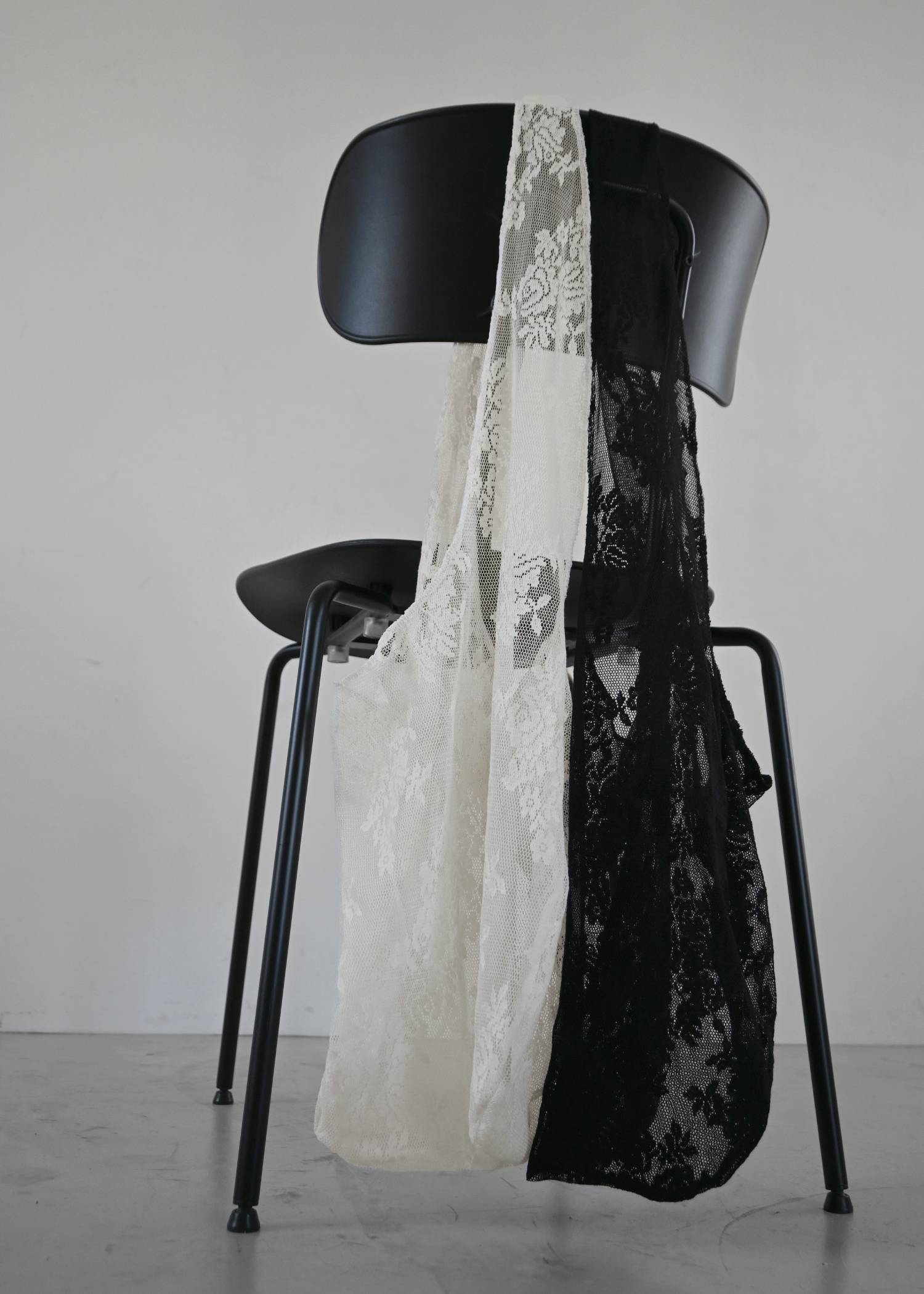 sheer mesh lace tote bag