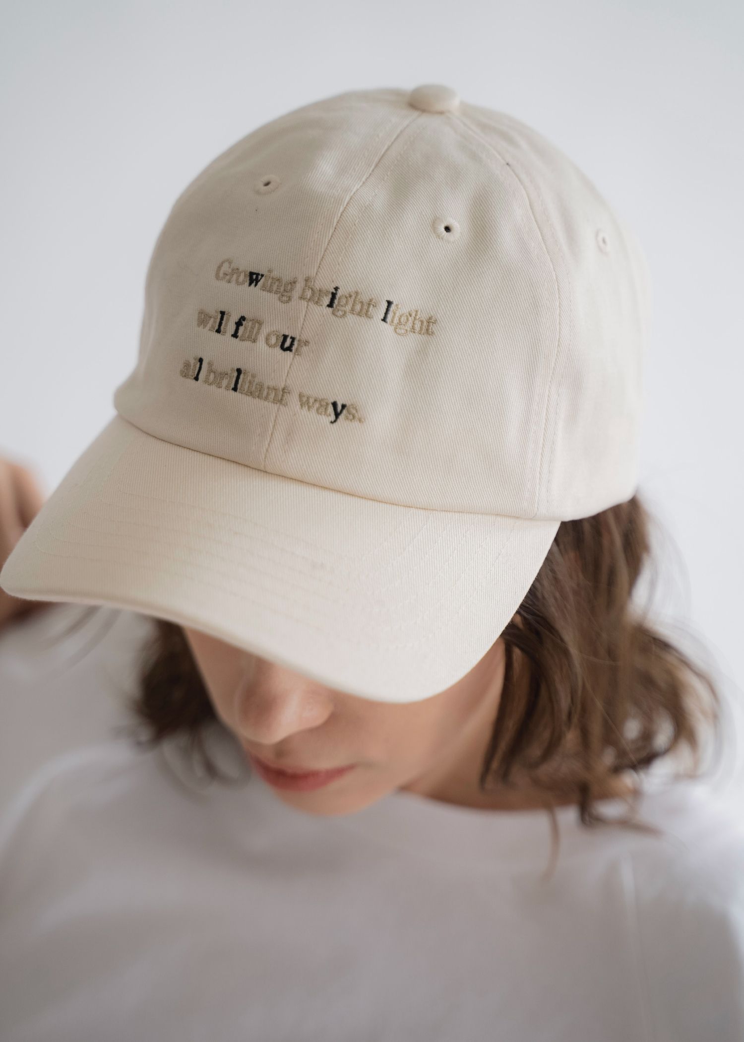 message embroidery cotton CAP