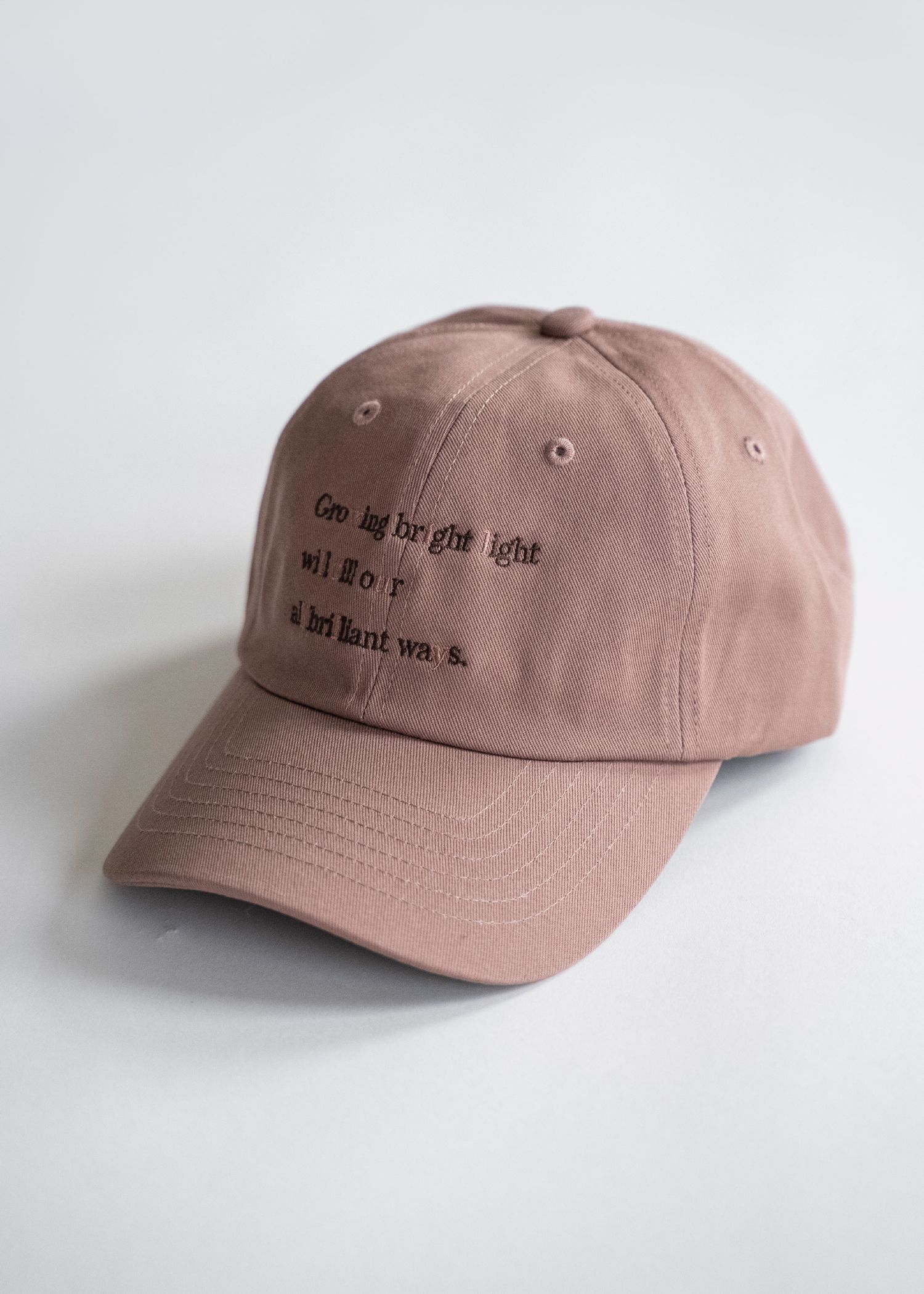 message embroidery cotton CAP
