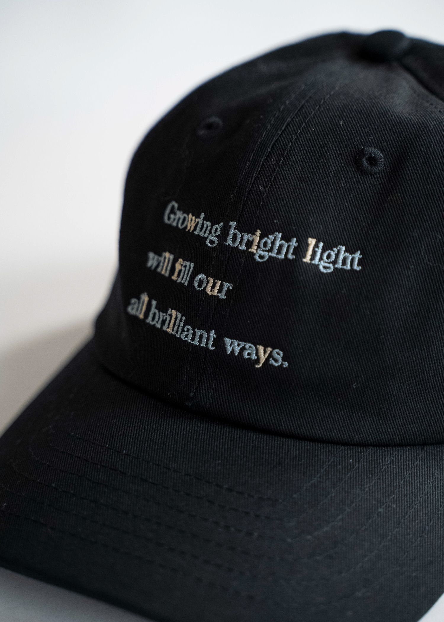 message embroidery cotton CAP