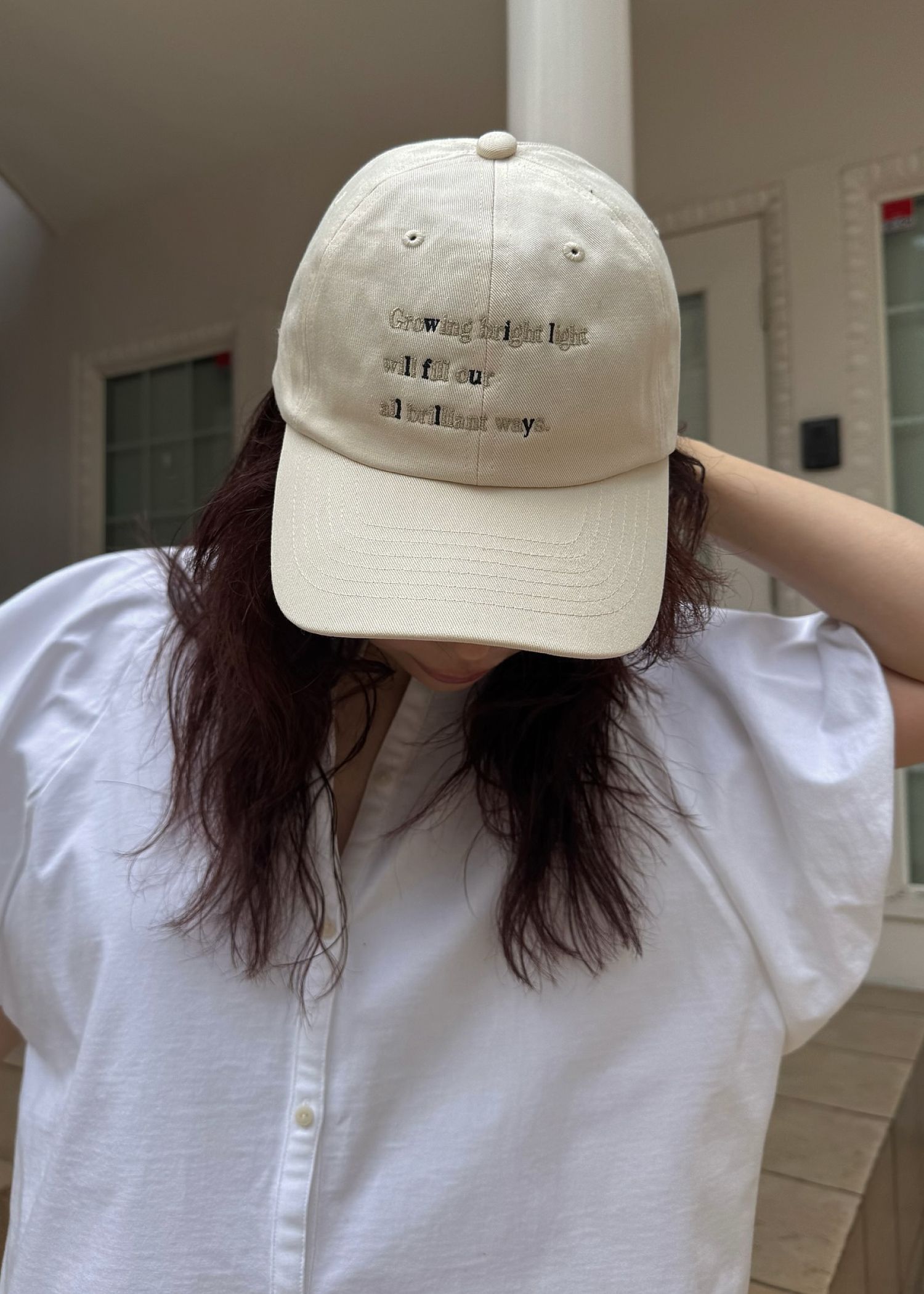 message embroidery cotton CAP