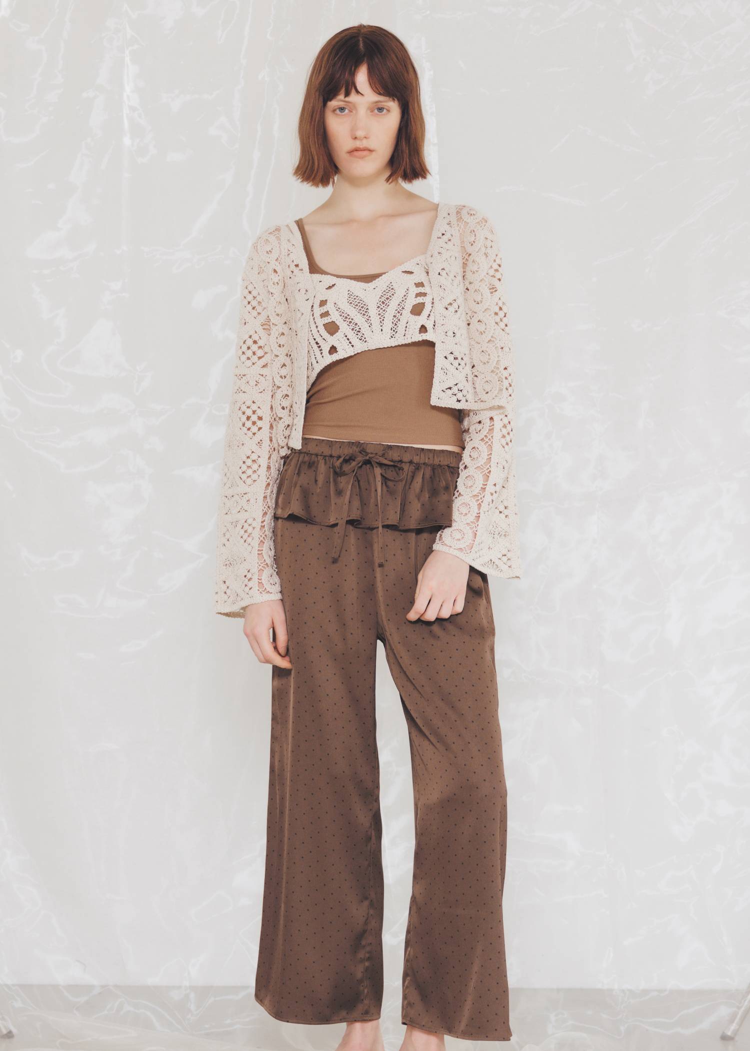 multi panel crochet knit