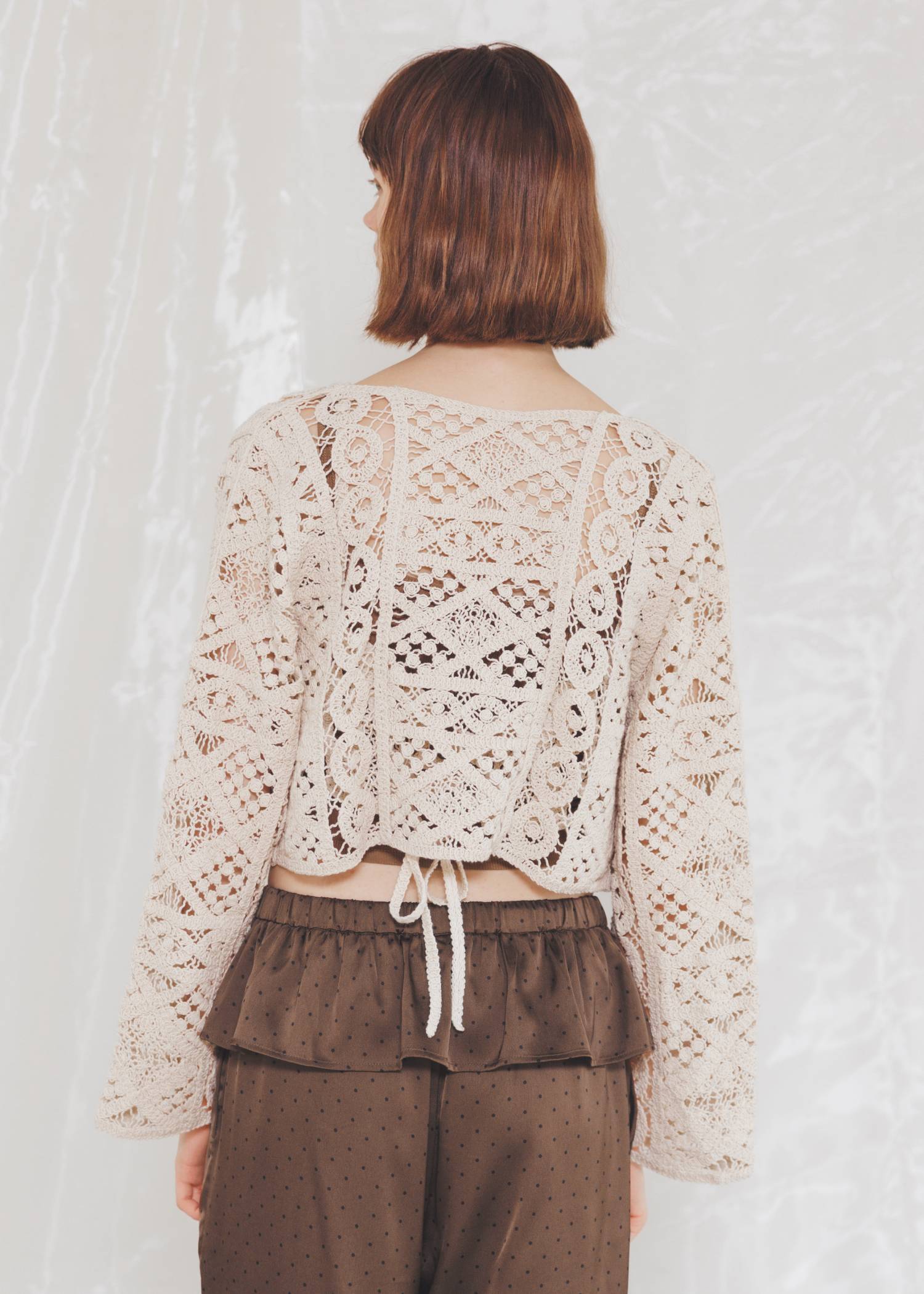multi panel crochet knit