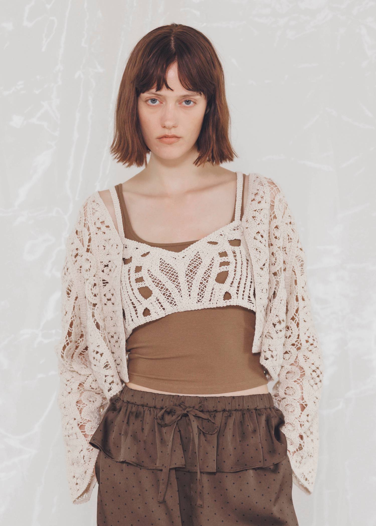 multi panel crochet knit