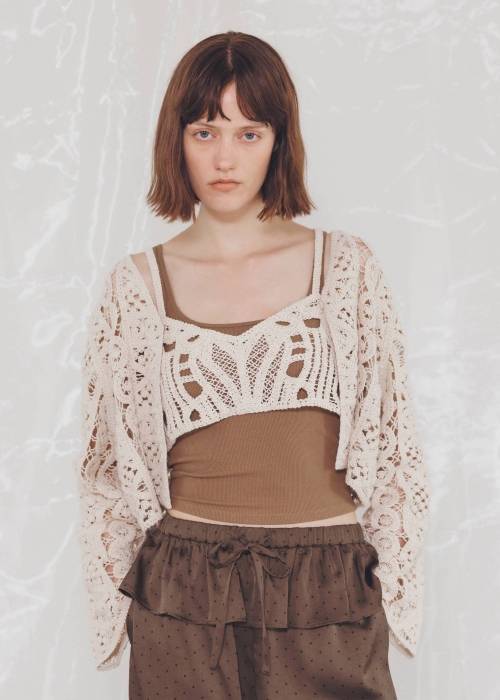 multi panel crochet knit