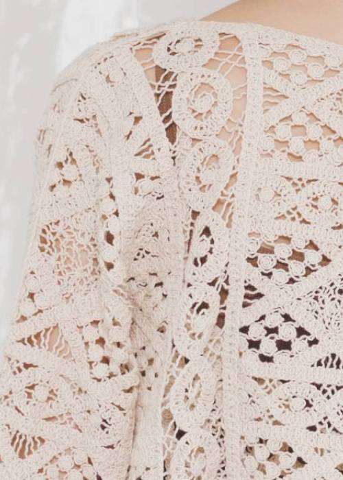 multi panel crochet knit