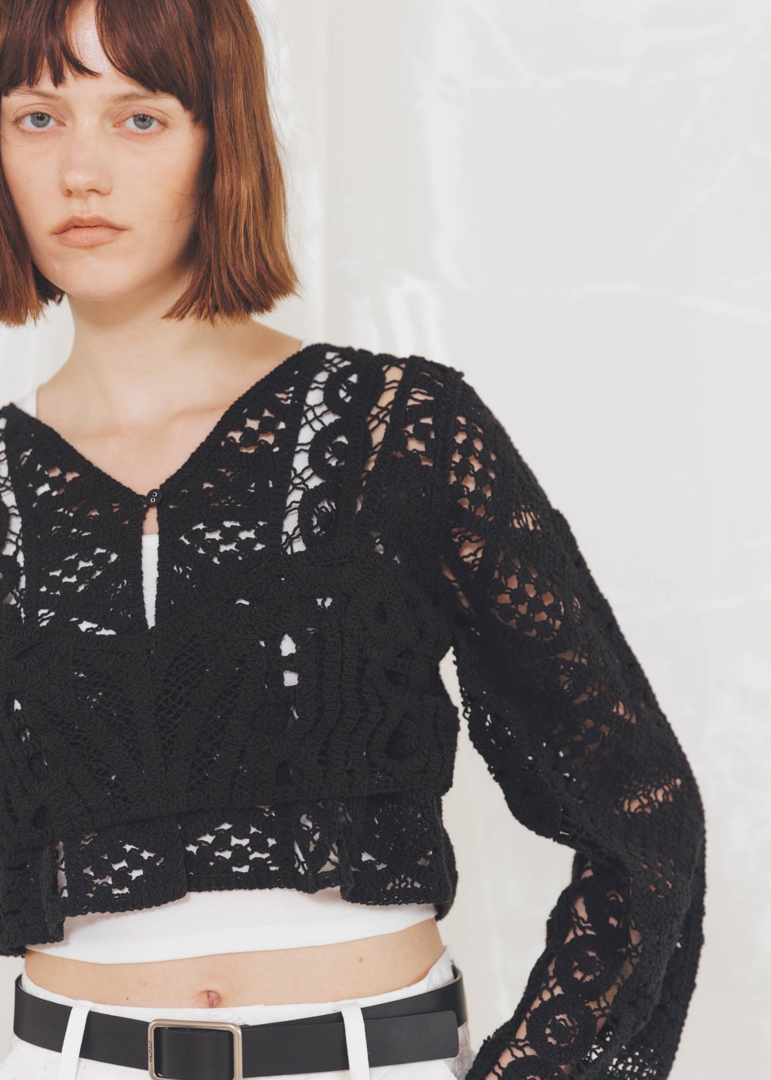 multi panel crochet knit