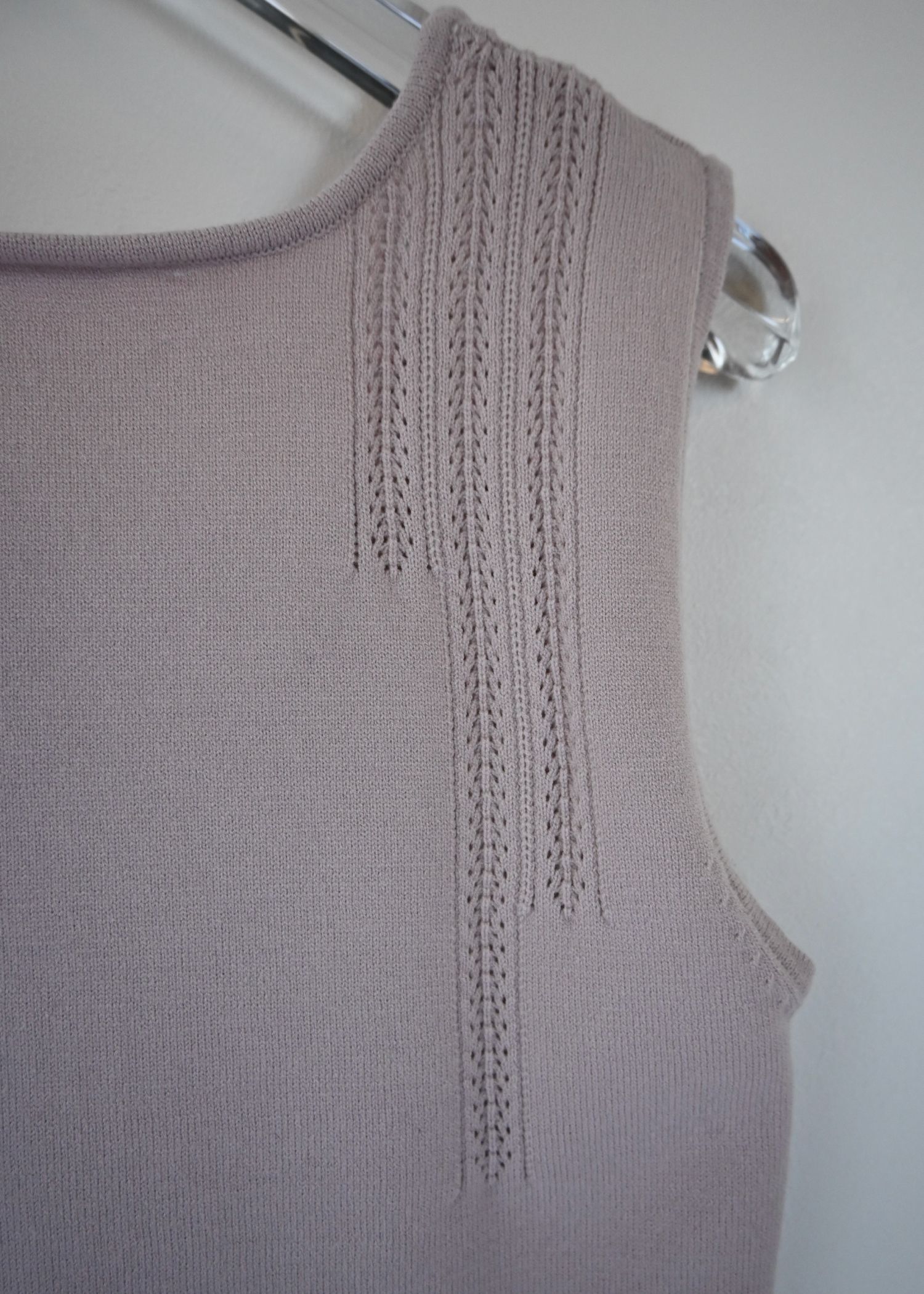 cropped 2way gentle knit tank