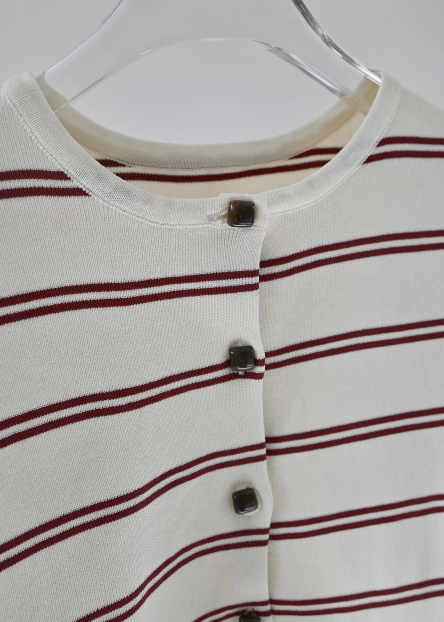 hem ruffle frill knit cardigan