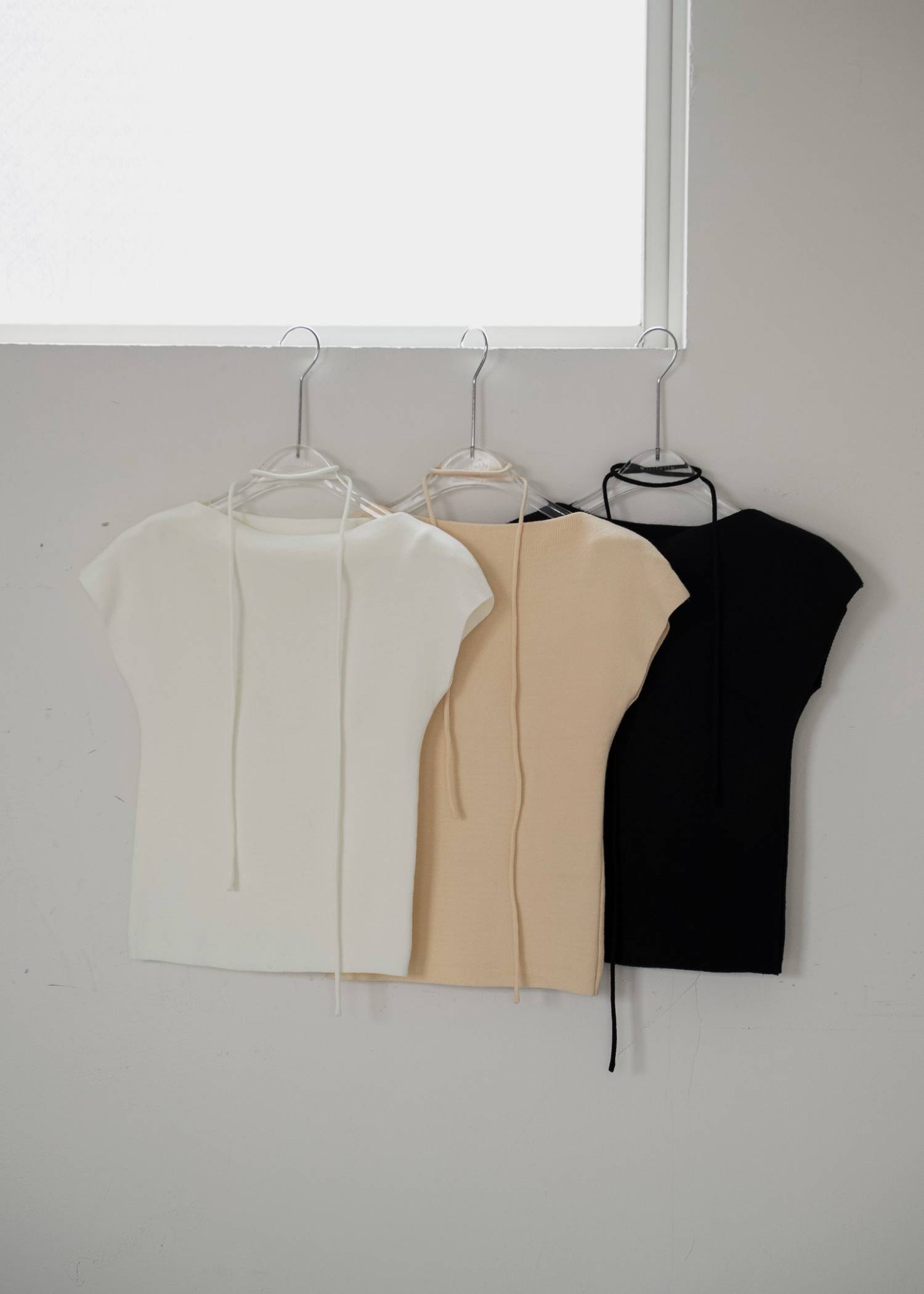 cord arrange french sleeve knit