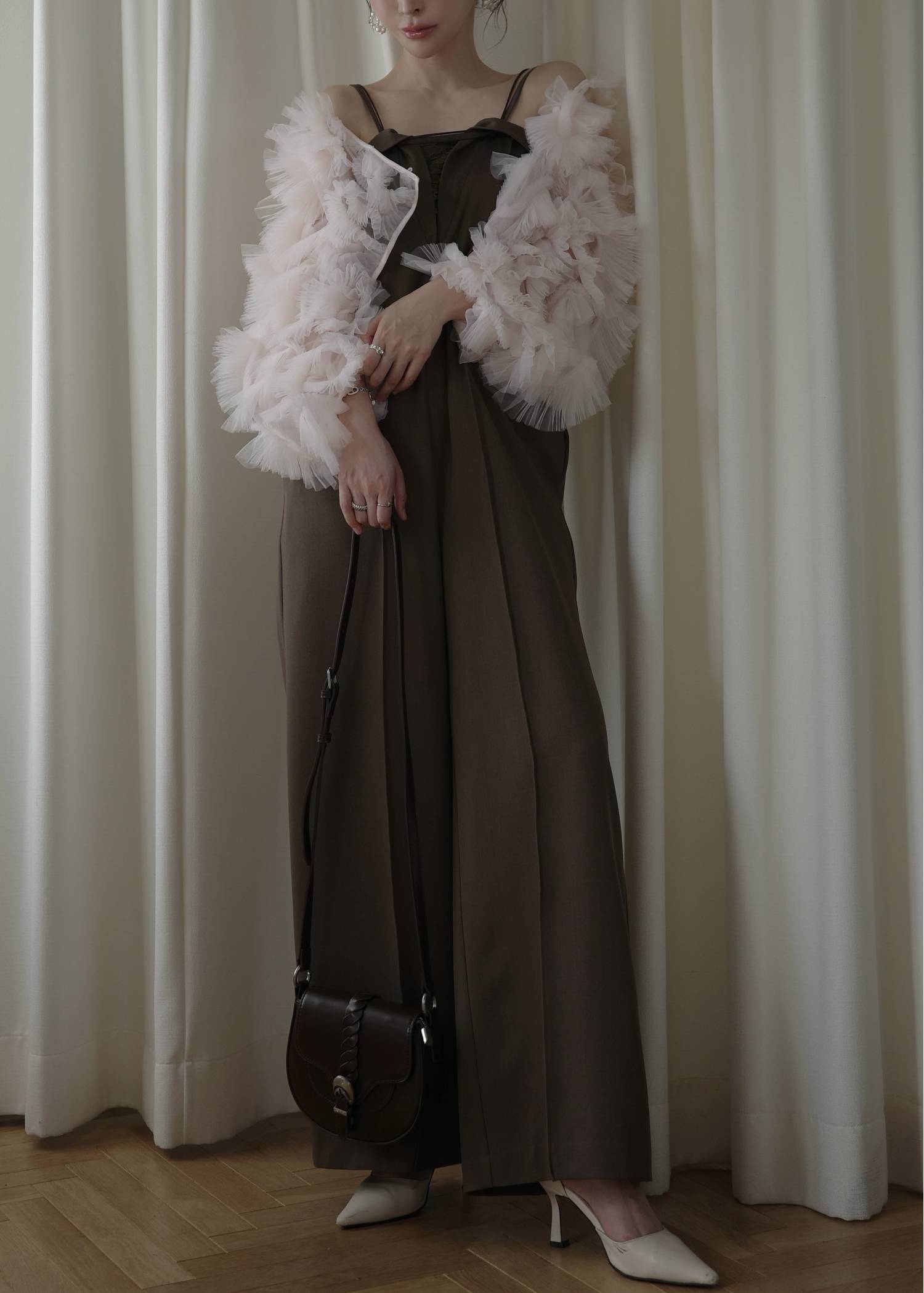 narrow cord layered lace all-in-one