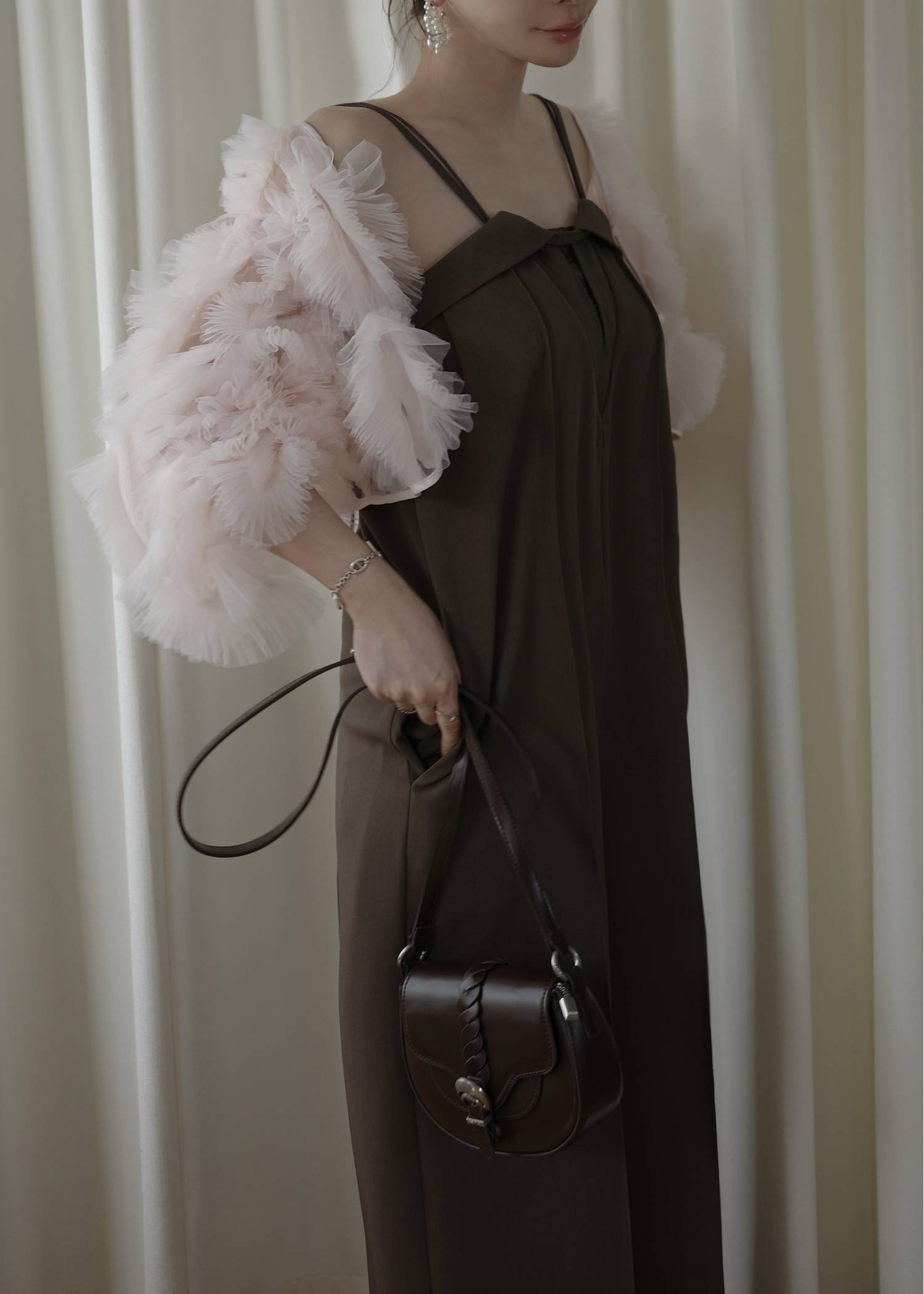 narrow cord layered lace all-in-one