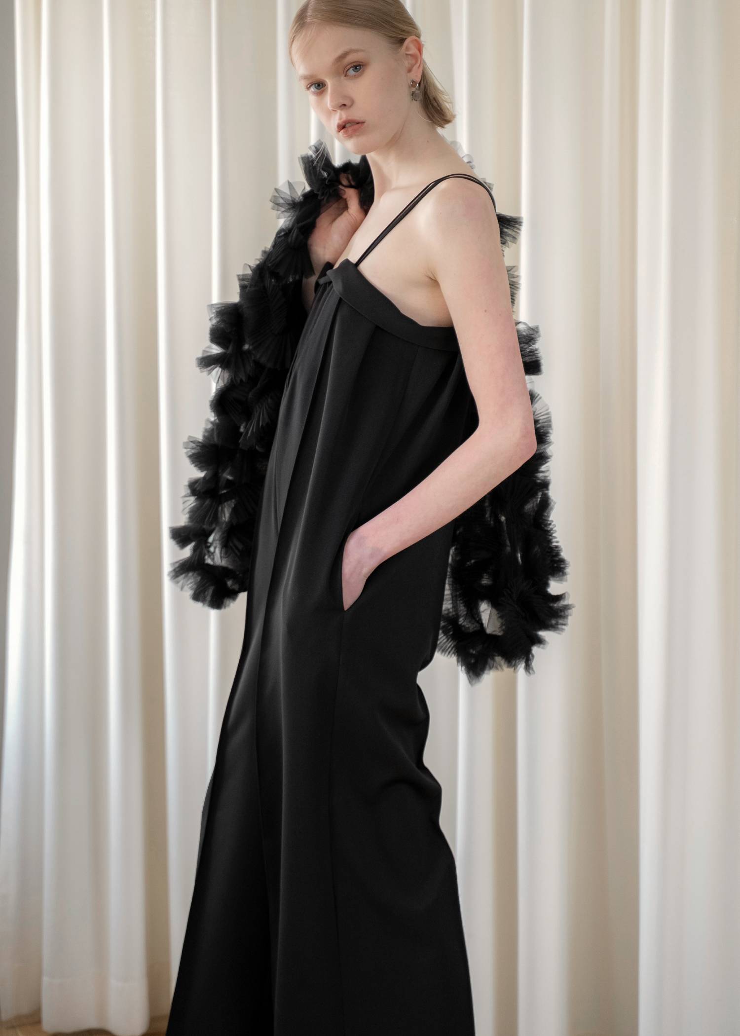 narrow cord layered lace all-in-one