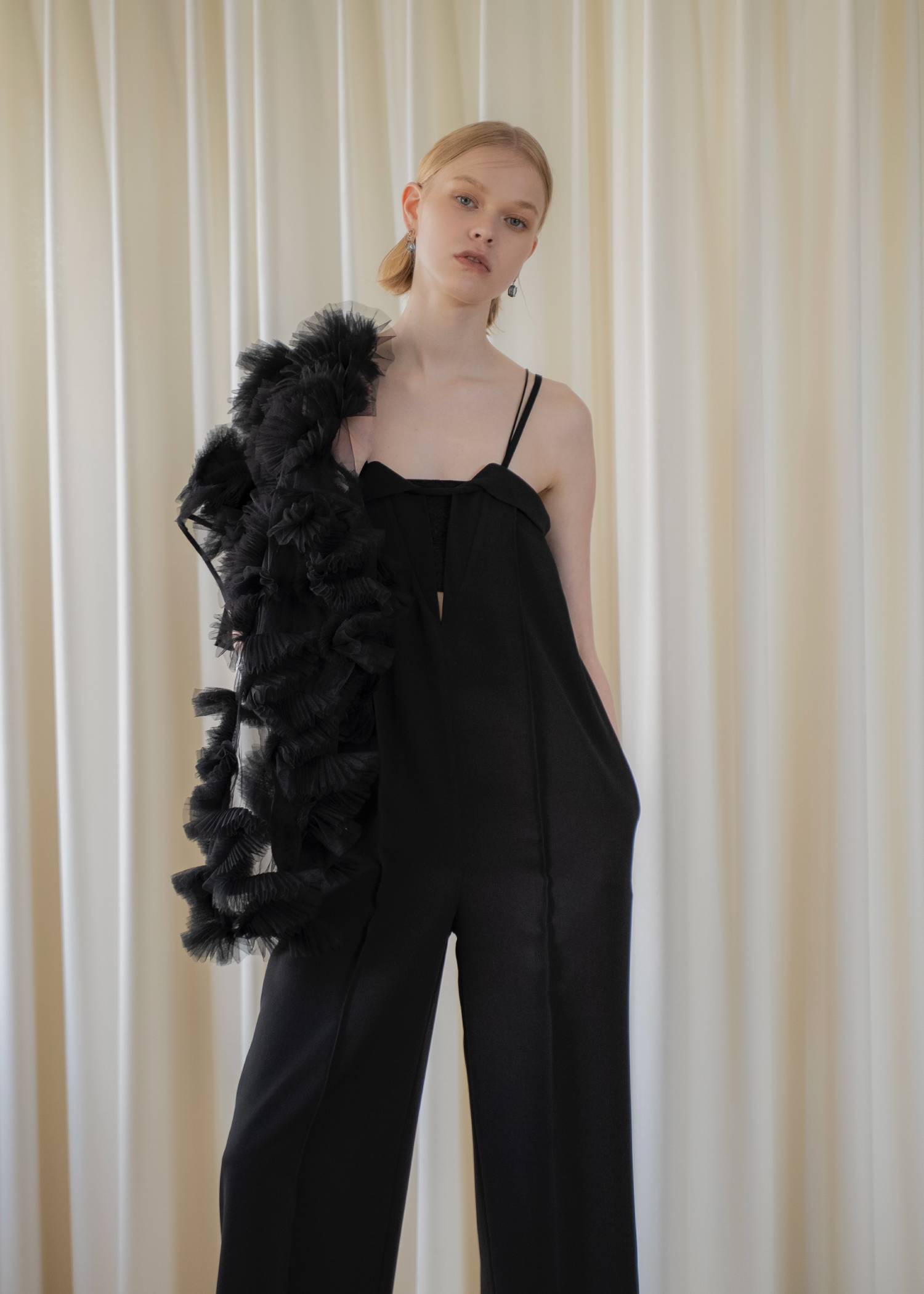 narrow cord layered lace all-in-one