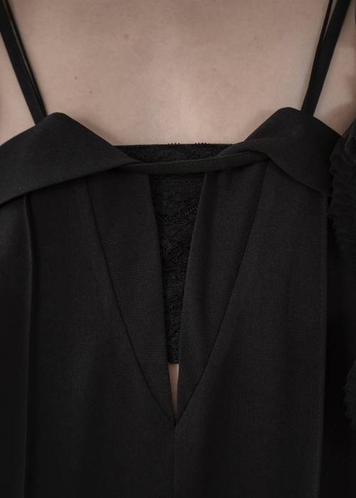 narrow cord layered lace all-in-one
