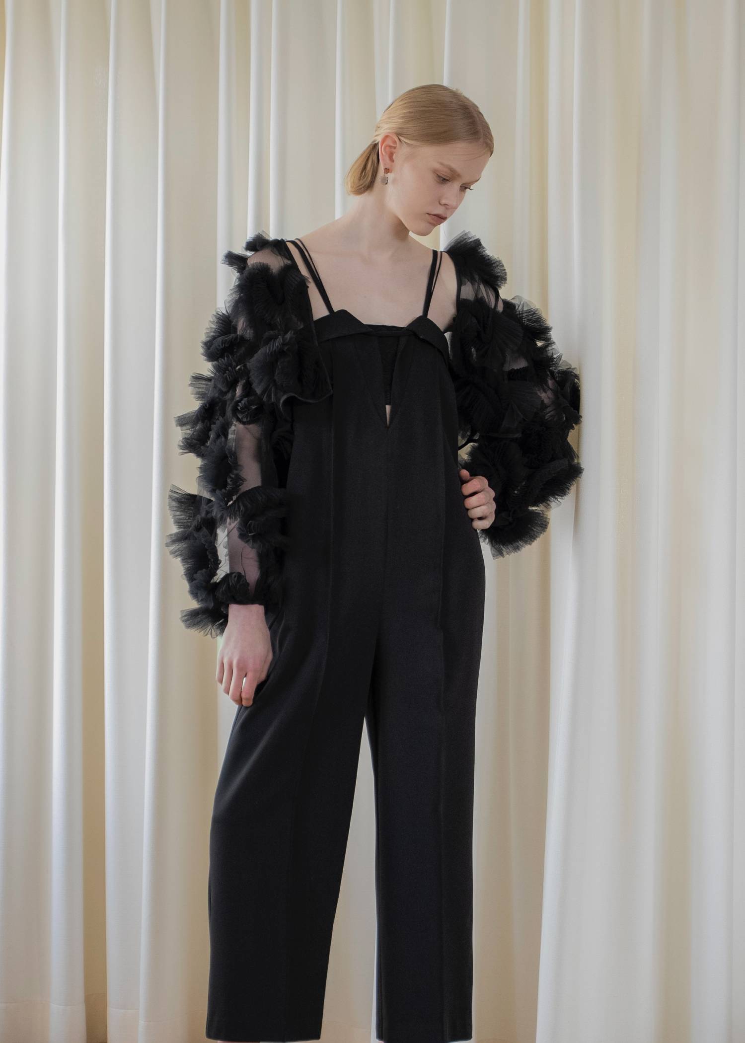 narrow cord layered lace all-in-one