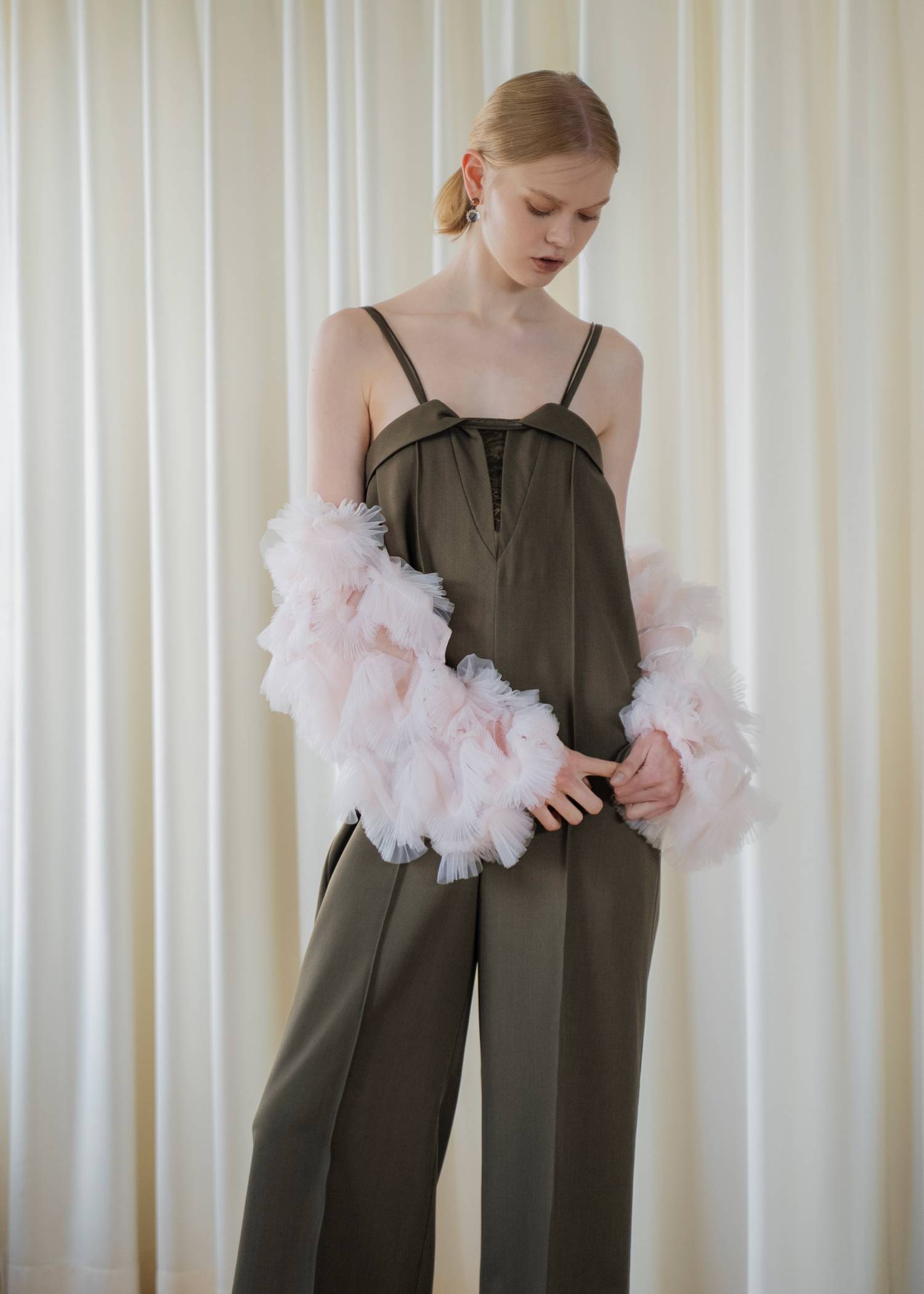 narrow cord layered lace all-in-one