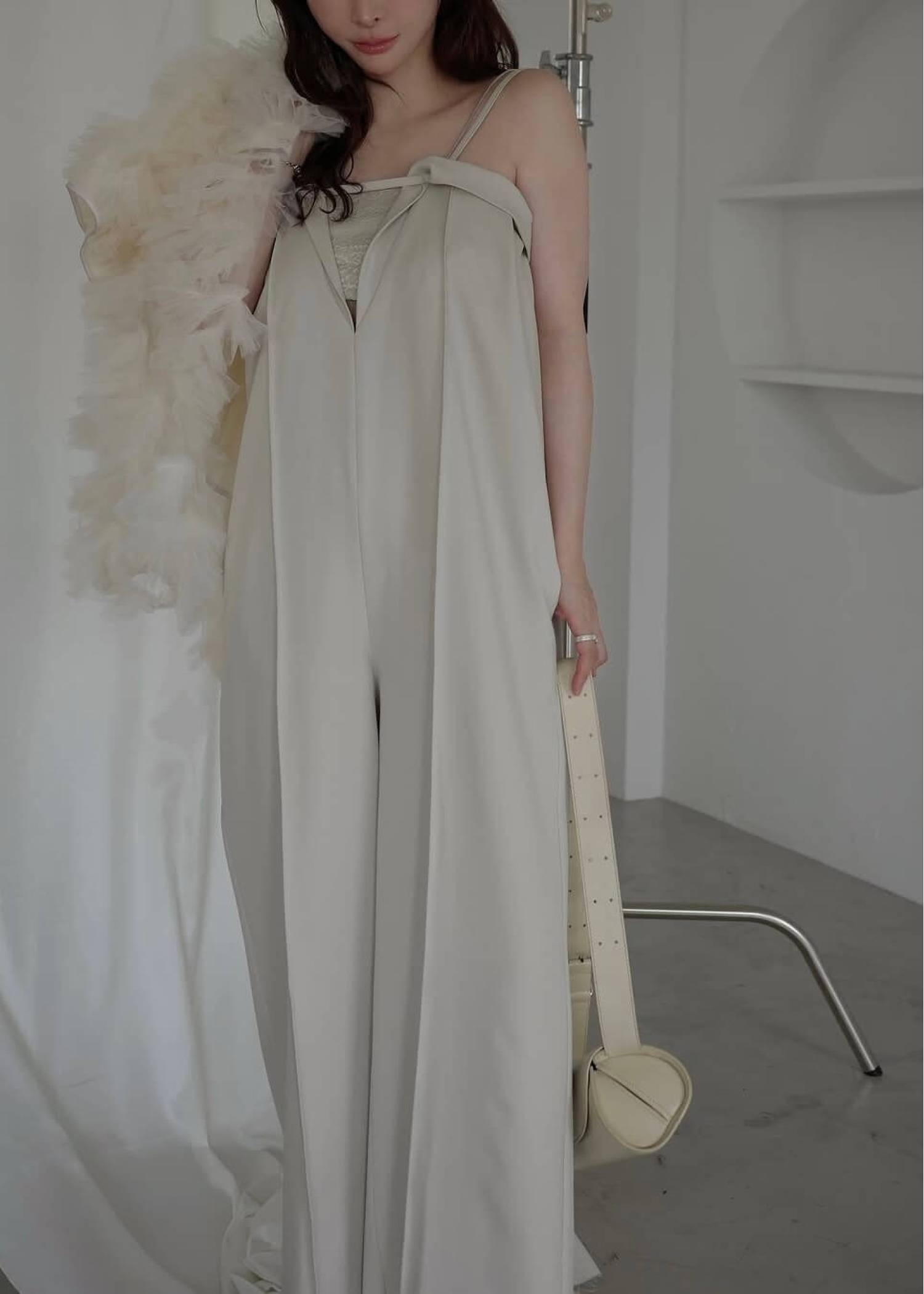 narrow cord layered lace all-in-one