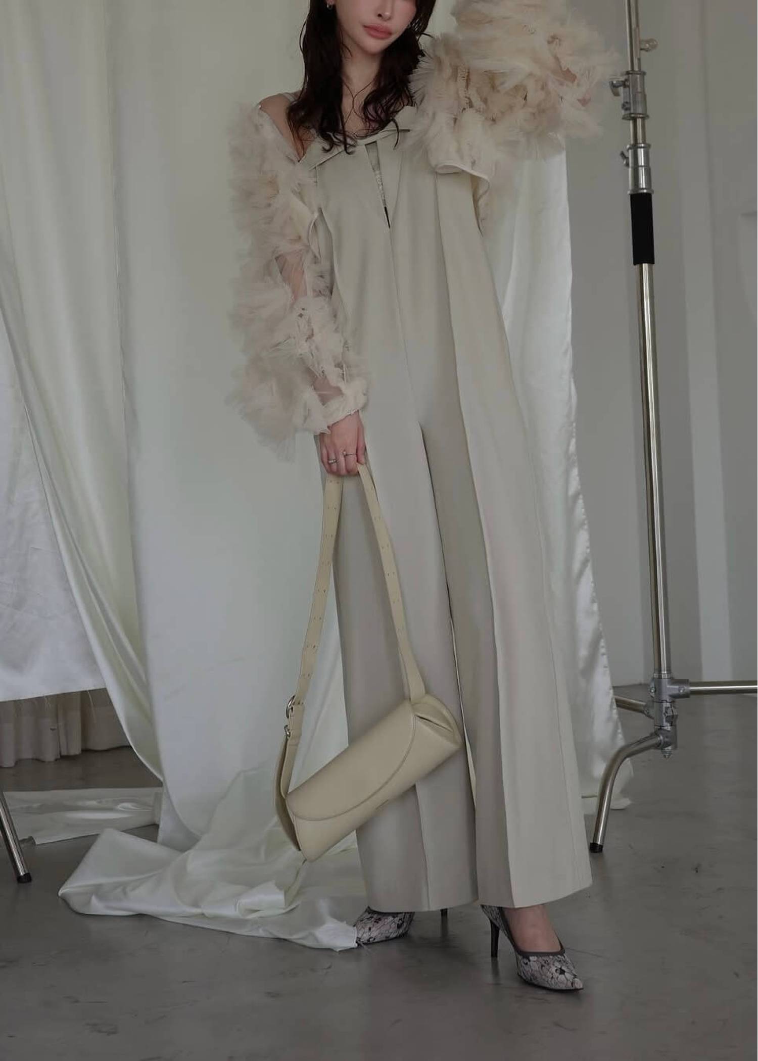 narrow cord layered lace all-in-one