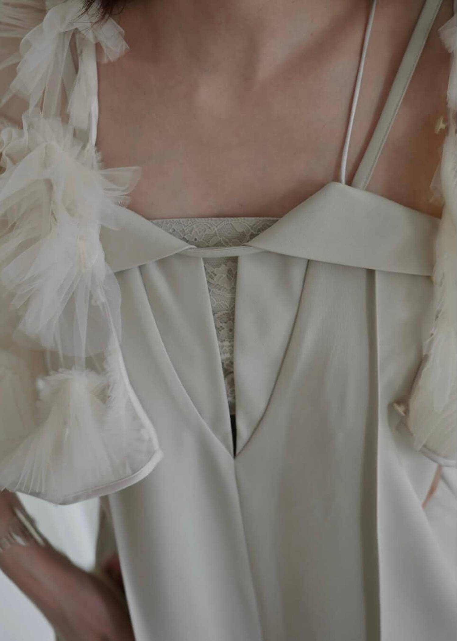 narrow cord layered lace all-in-one