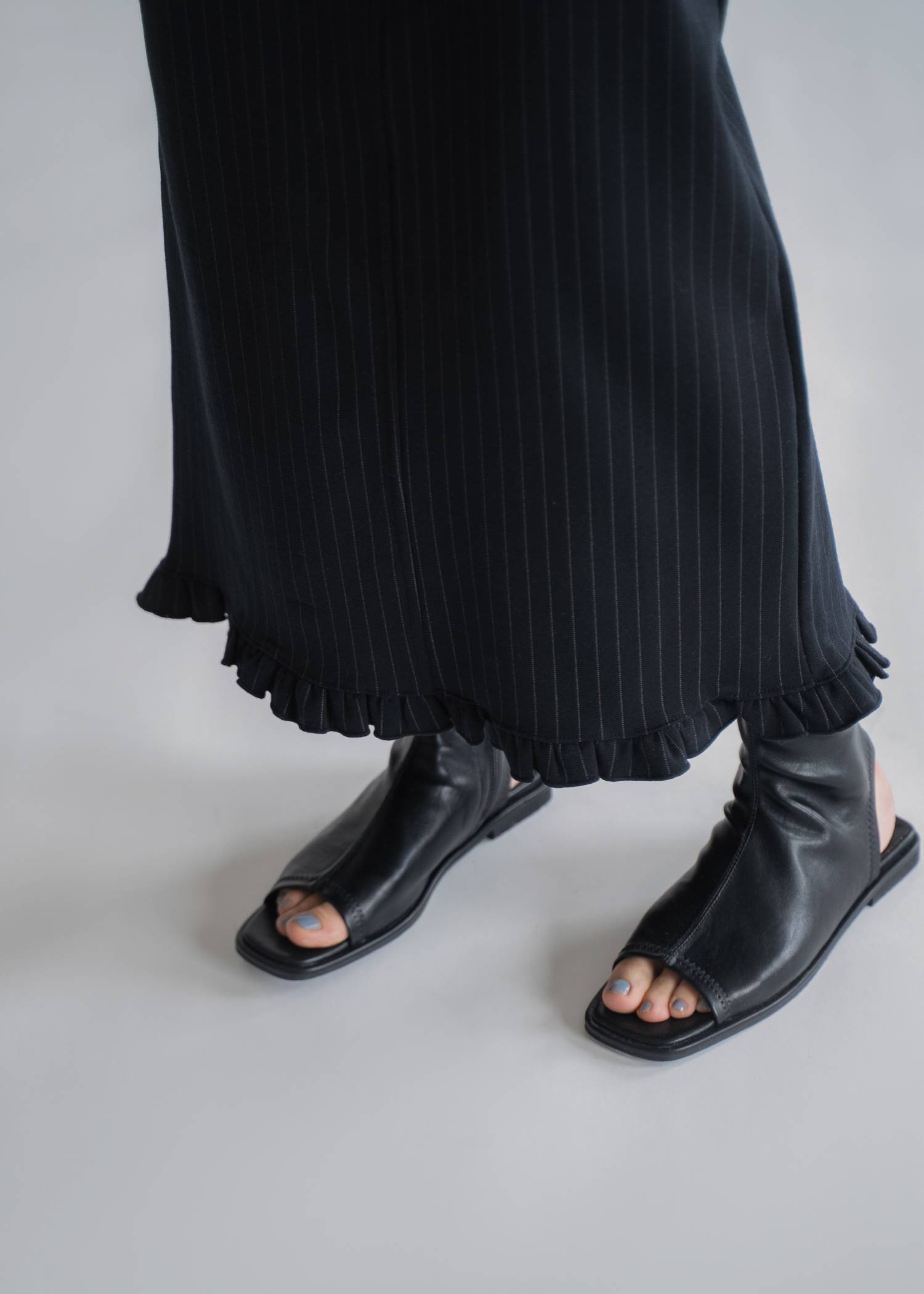 asymmetry layered 3piece stripe OP