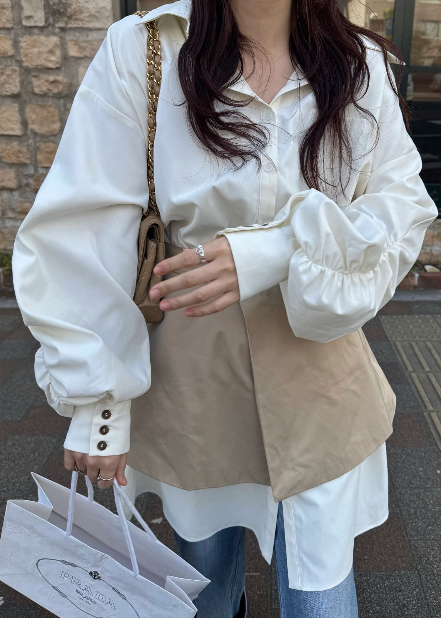 docking skirt layered like shirt OP