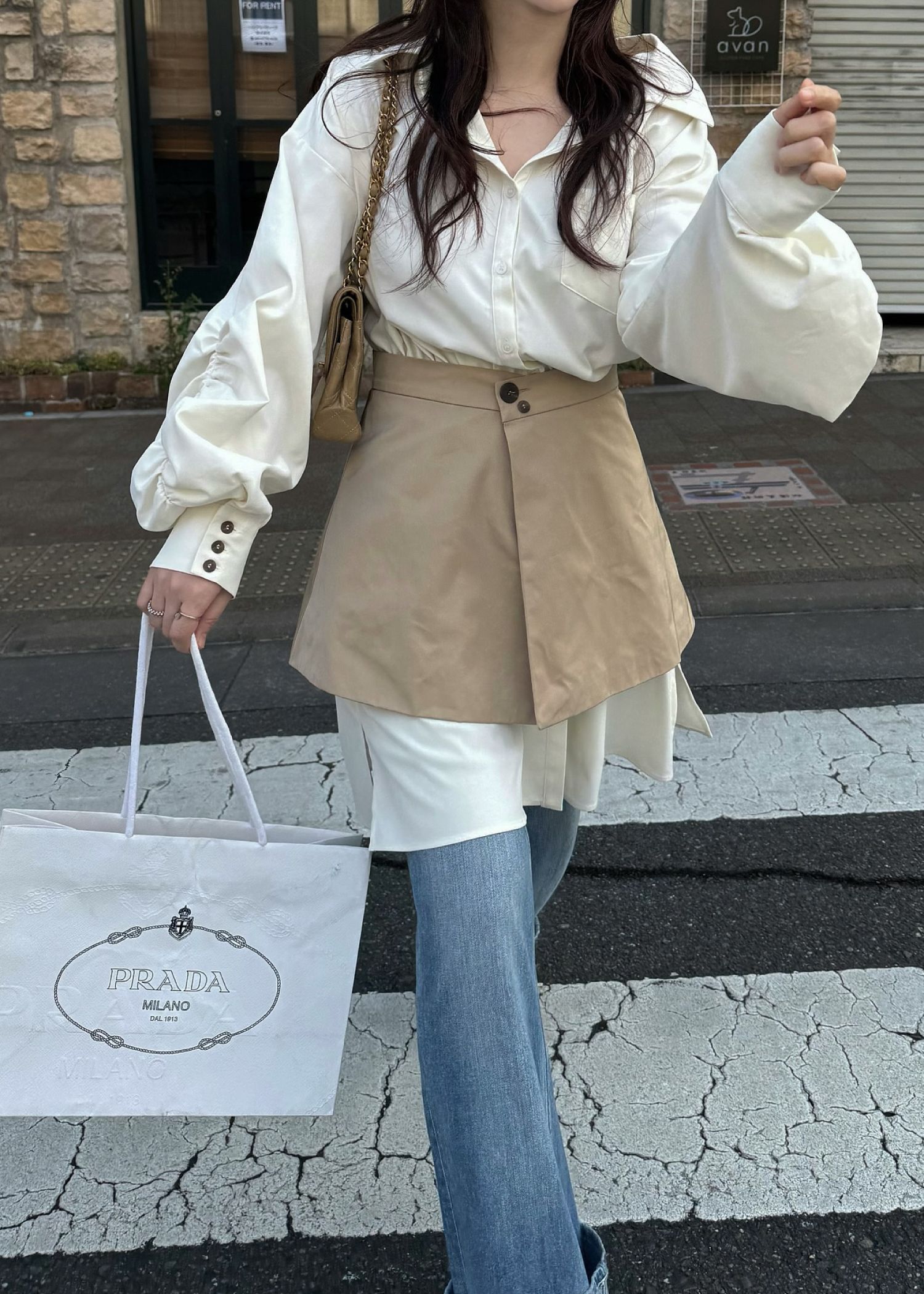 docking skirt layered like shirt OP