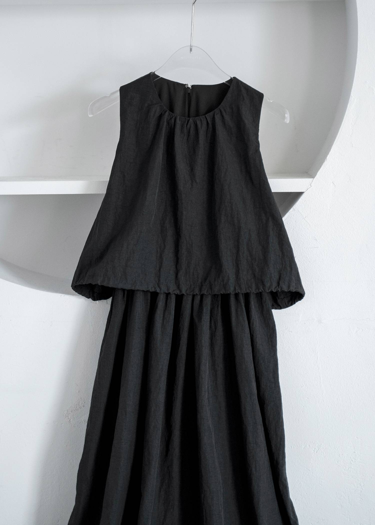 back drawstring waist open OP