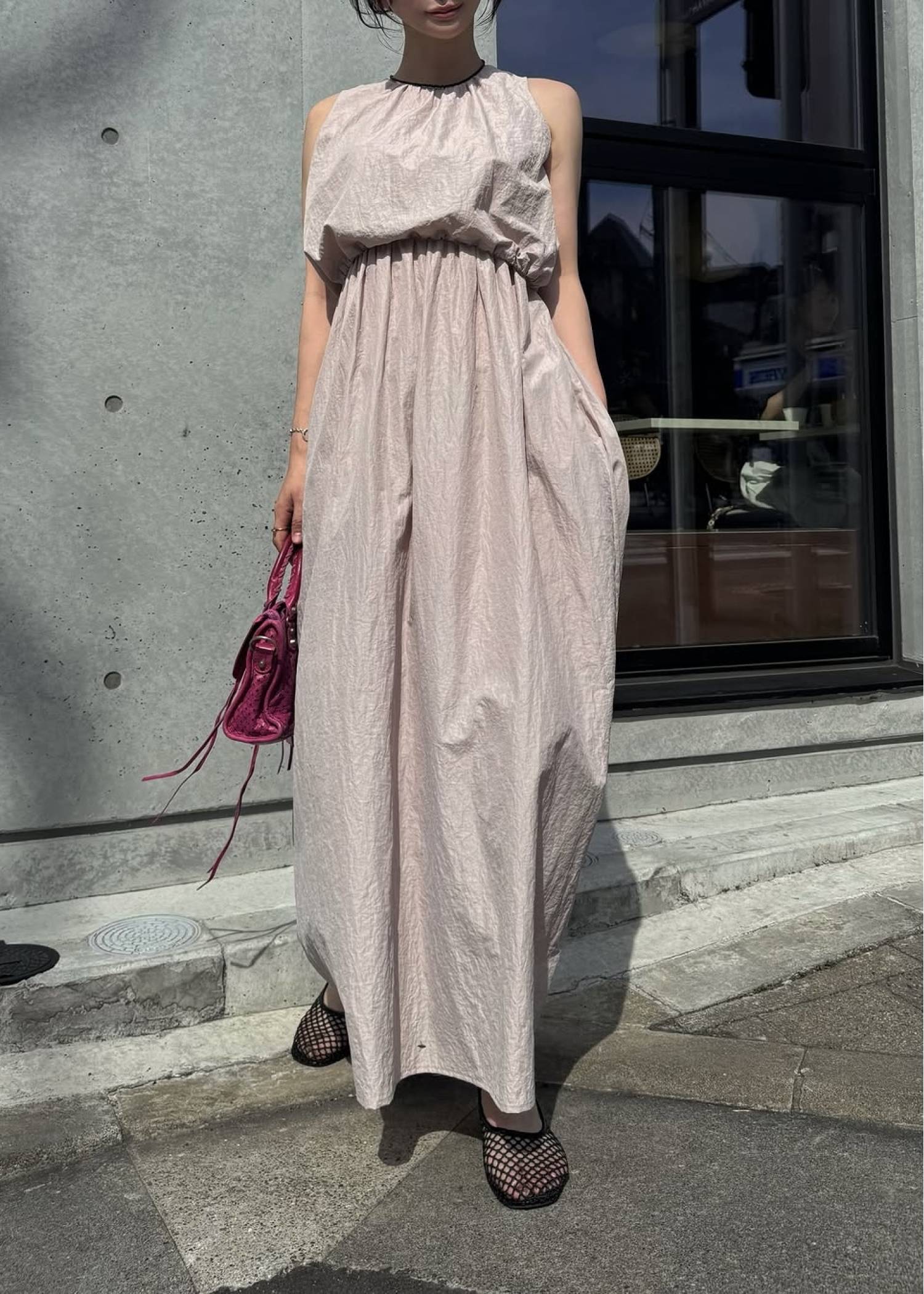 back drawstring waist open OP
