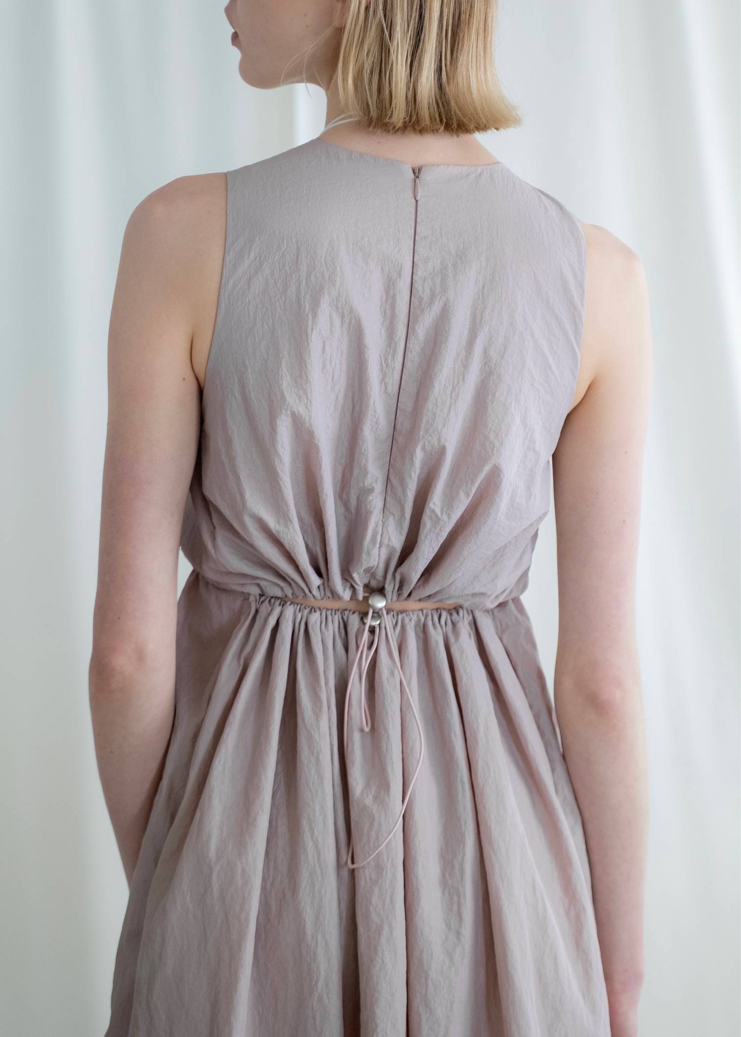 back drawstring waist open OP