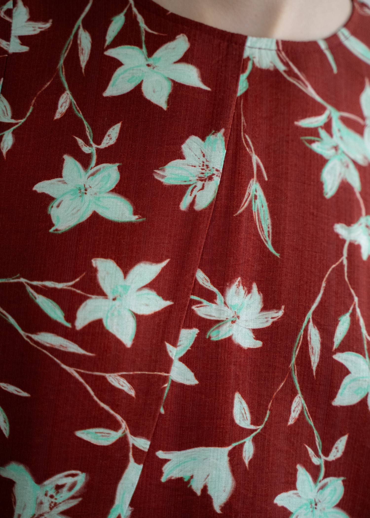 flower panel patchwork flare OP