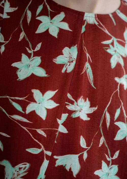 flower panel patchwork flare OP